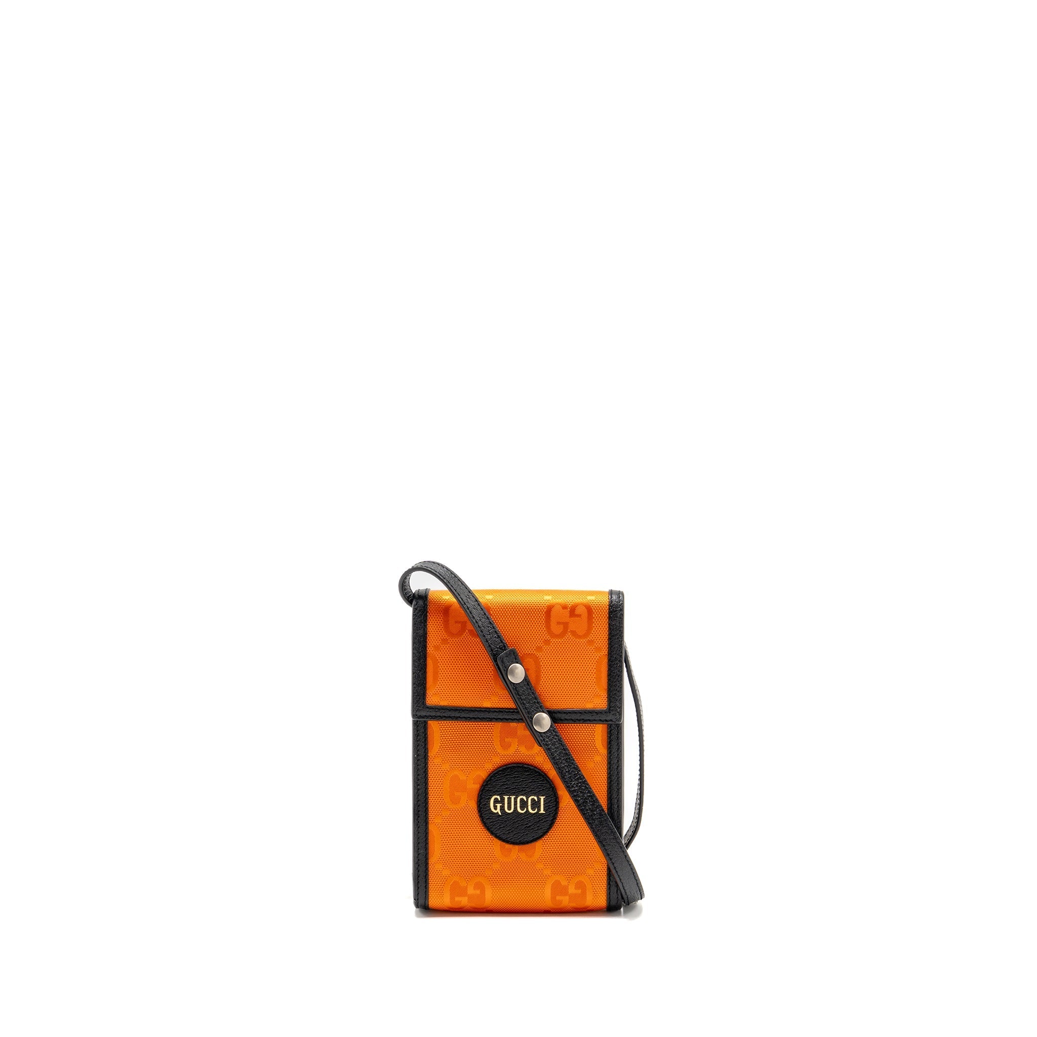 GUCCI OFF THE GRID MINI CROSSBODY BAG NYLON ORANGE SHW