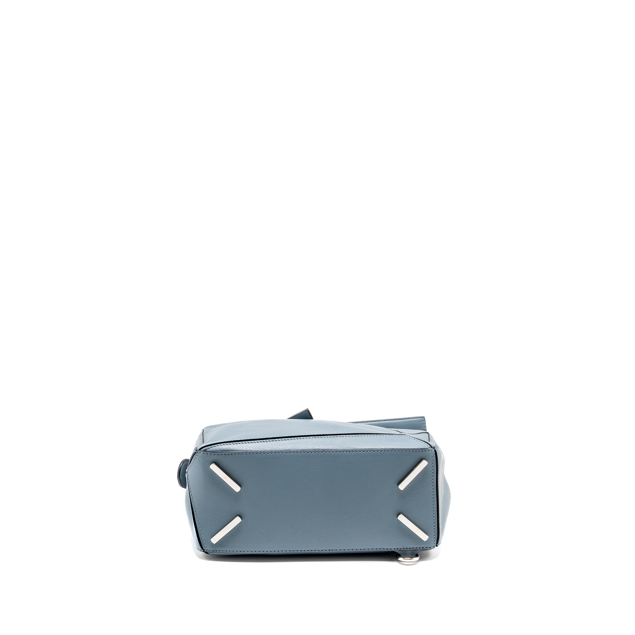 LOEWE SMALL PUZZLE BAG CALFSKIN LIGHT BLUE SHW