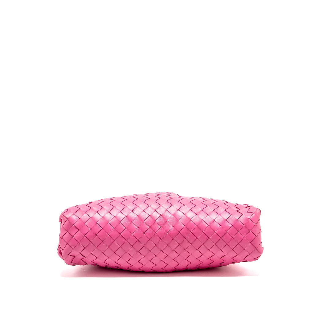 BOTTEGA VENETA INTRECCIATO POUCH LEATHER PINK SHW