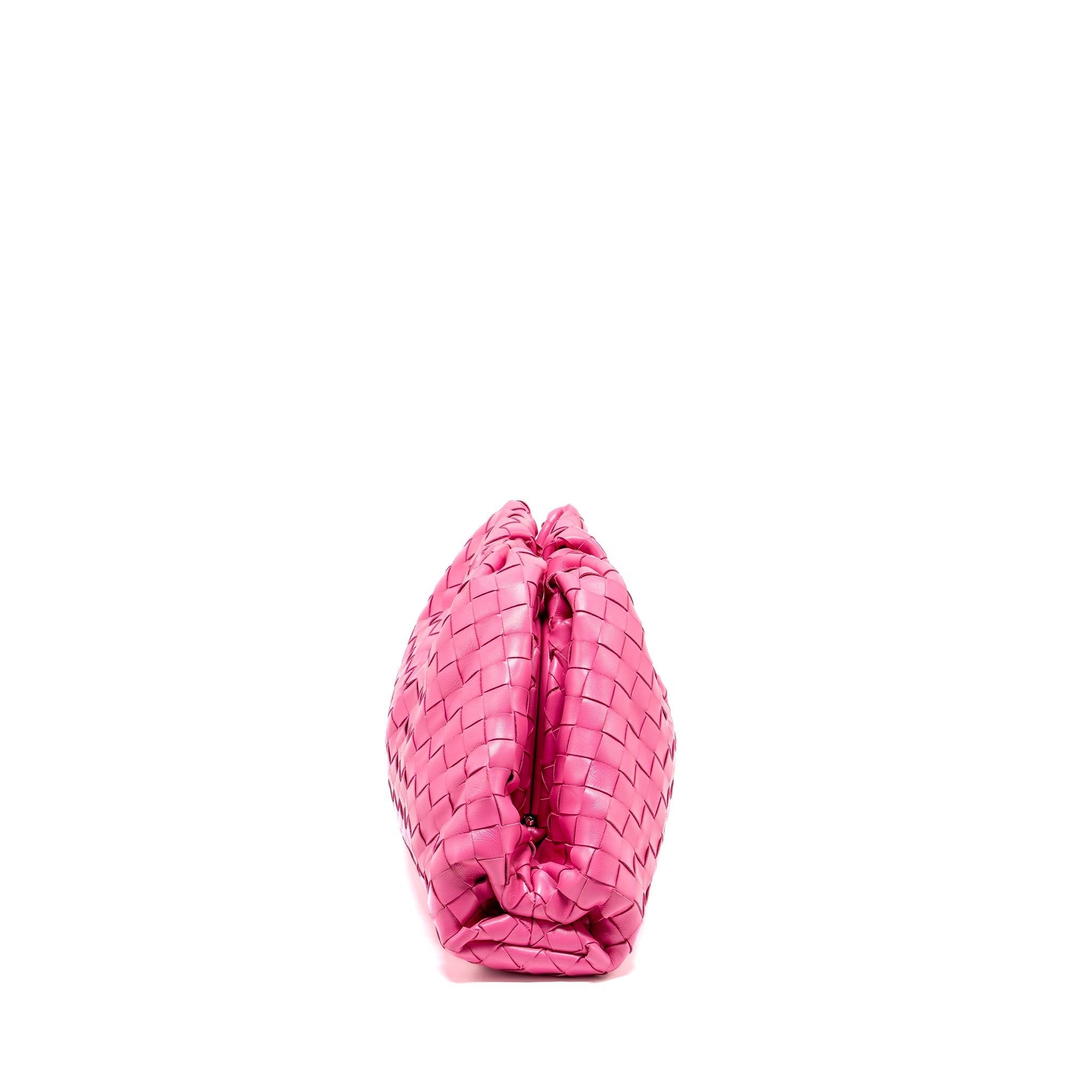 BOTTEGA VENETA INTRECCIATO POUCH LEATHER PINK SHW
