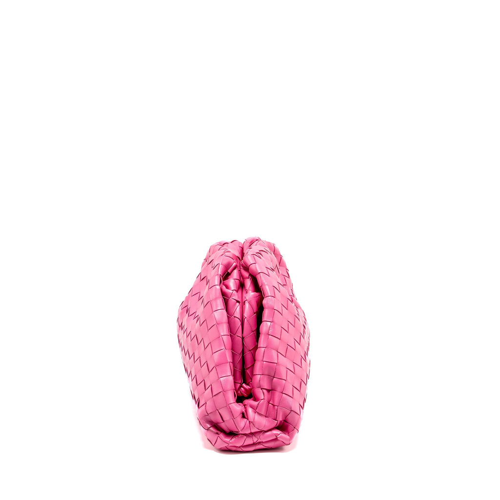 BOTTEGA VENETA INTRECCIATO POUCH LEATHER PINK SHW