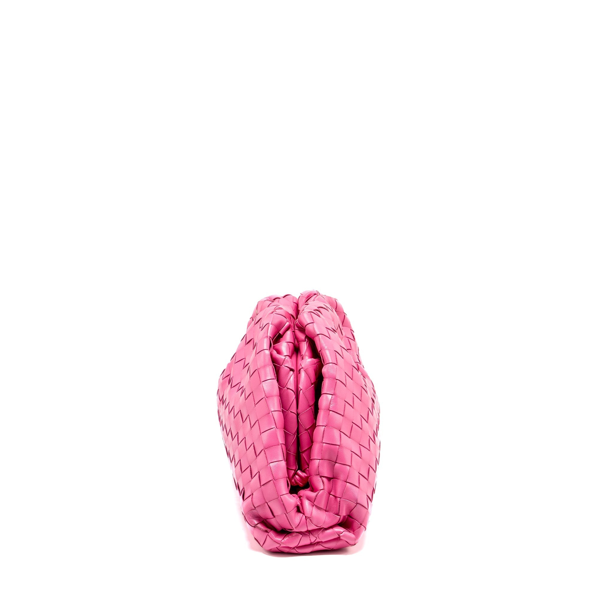 BOTTEGA VENETA INTRECCIATO POUCH LEATHER PINK SHW