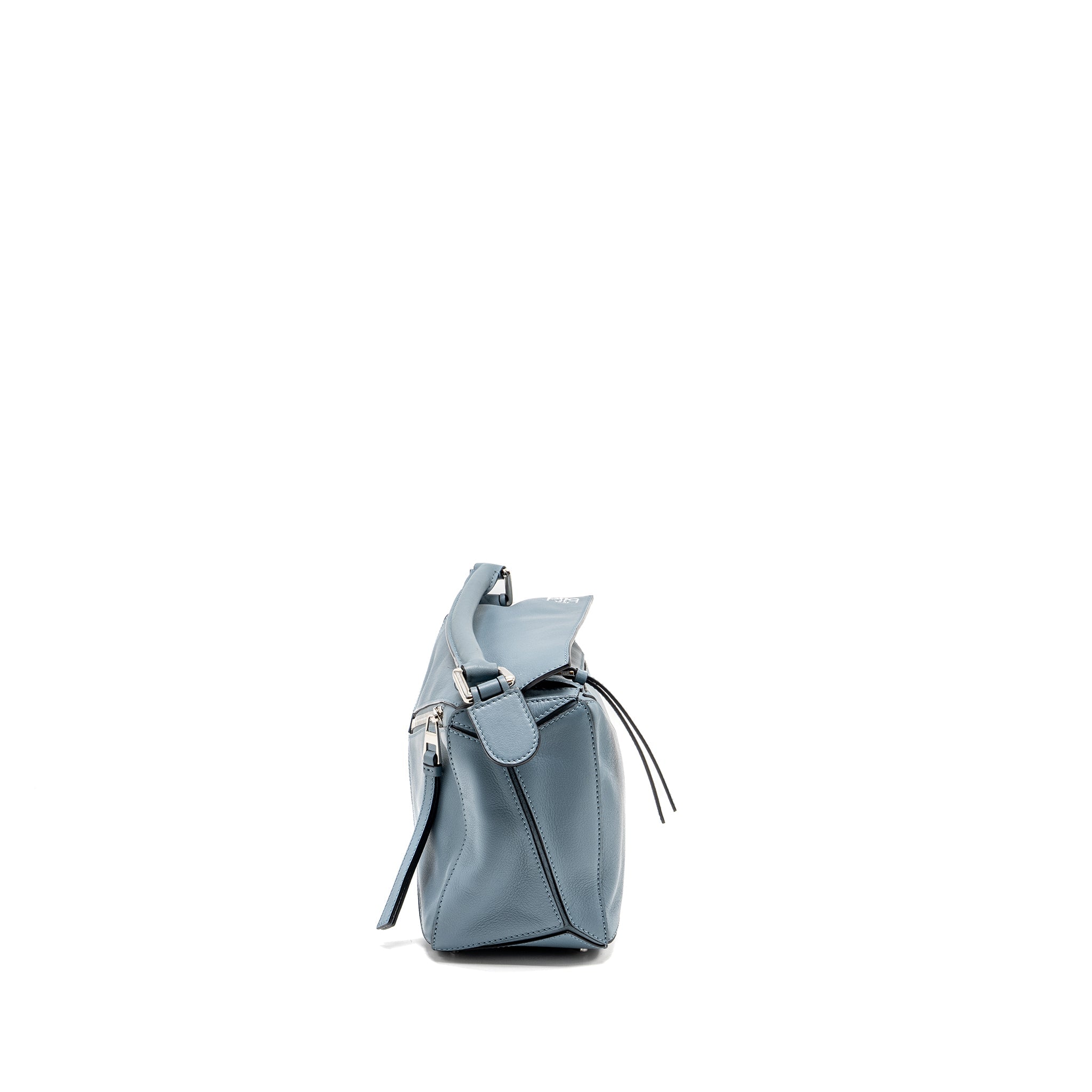 LOEWE SMALL PUZZLE BAG CALFSKIN LIGHT BLUE SHW
