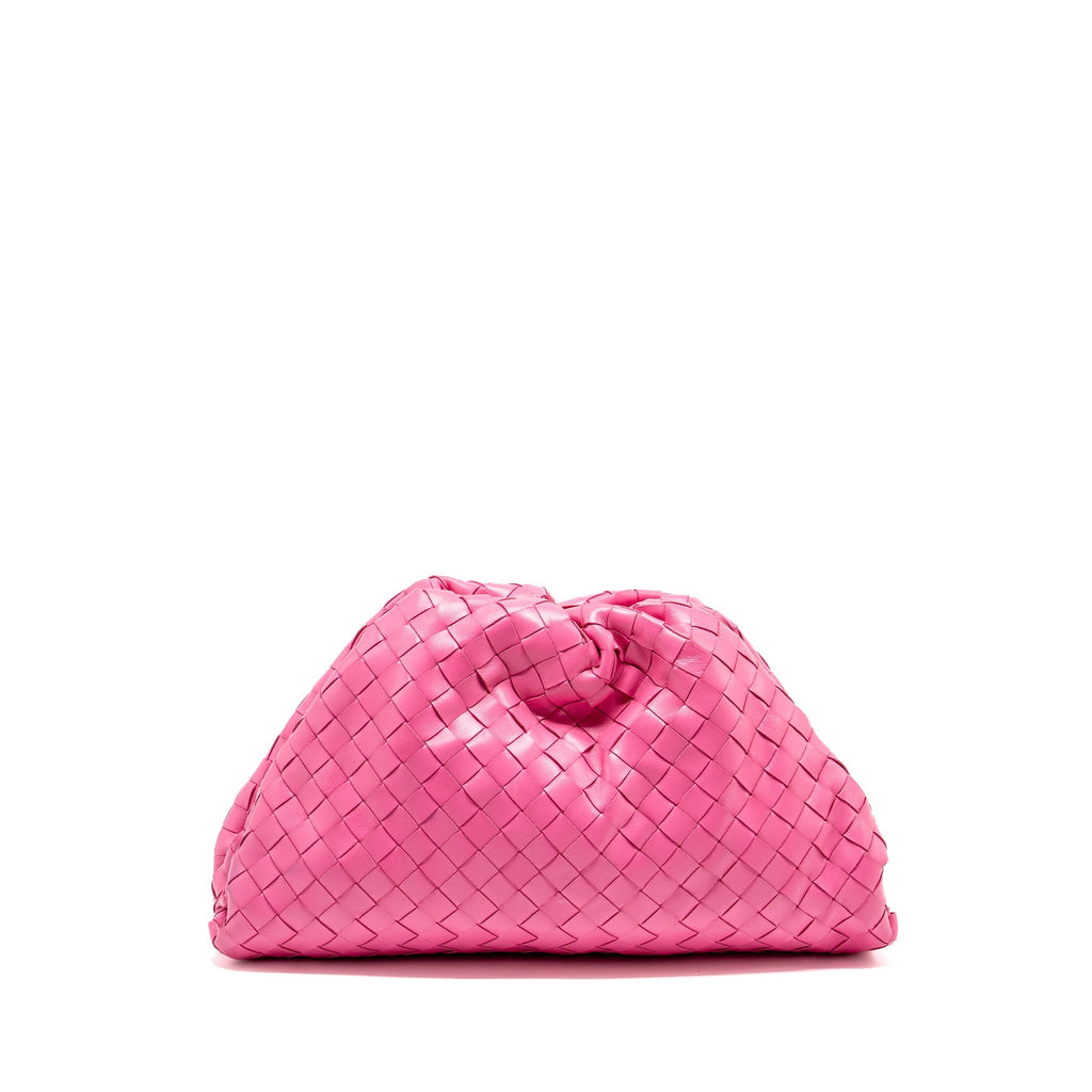 BOTTEGA VENETA INTRECCIATO POUCH LEATHER PINK SHW