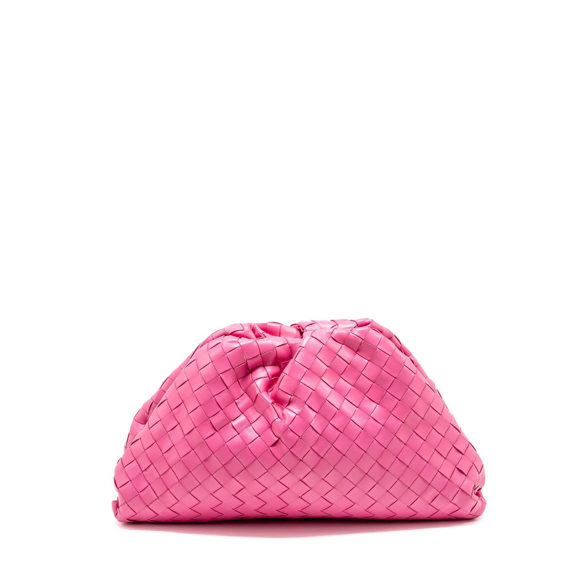 BOTTEGA VENETA INTRECCIATO POUCH LEATHER PINK SHW