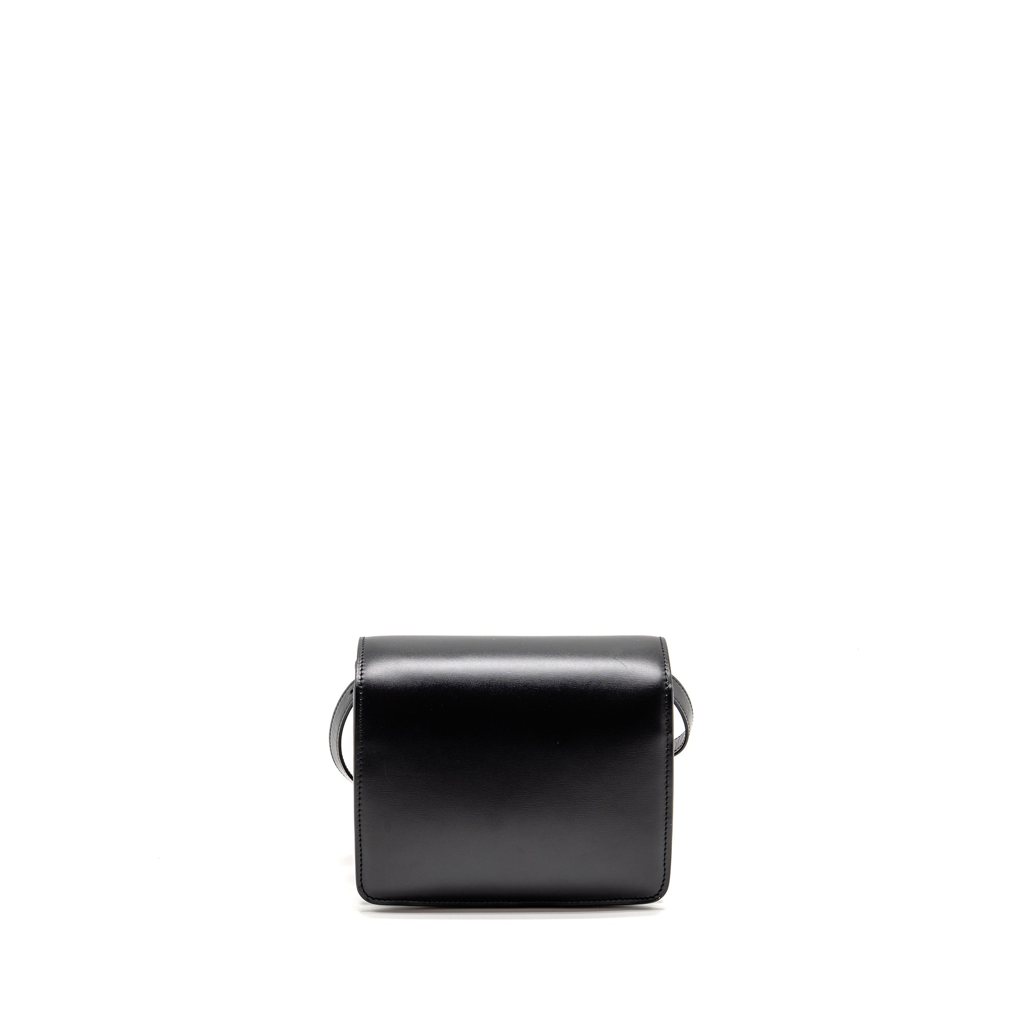 CELINE MINI CLASSIC BOX BAG CALFSKIN BLACK GHW