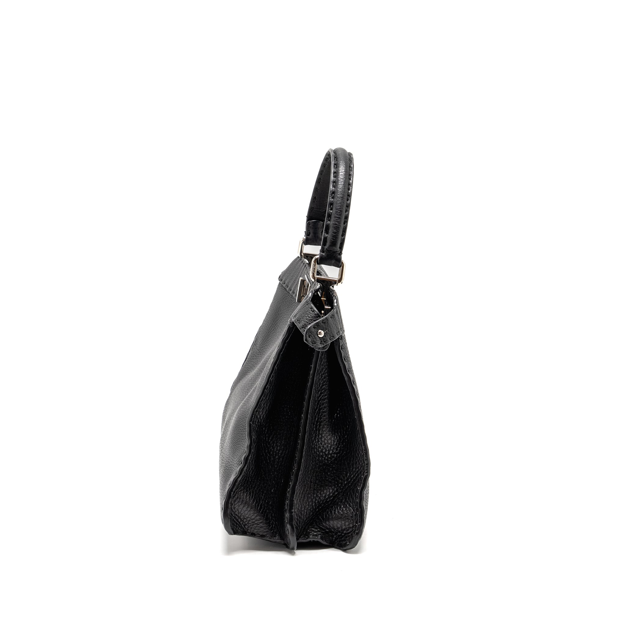 FENDI MEDIUM PEEKABOO BAG CALFSKIN BLACK SHW