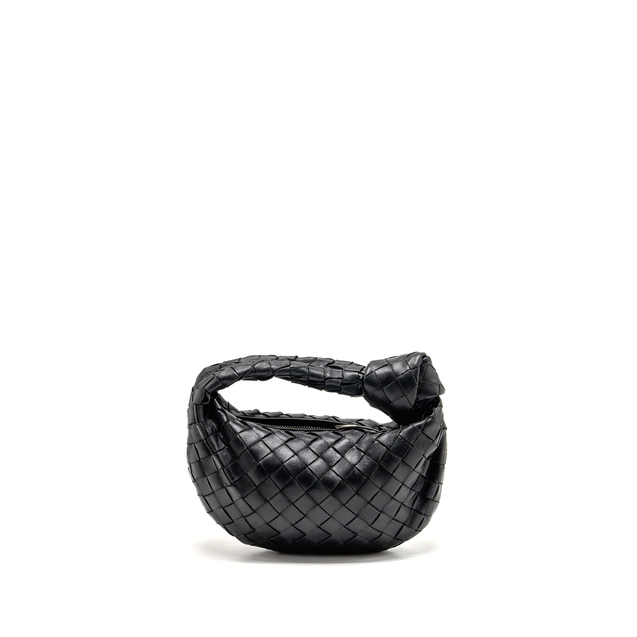 BOTTEGA VENETA MINI JODIE LAMBSKIN BLACK SHW