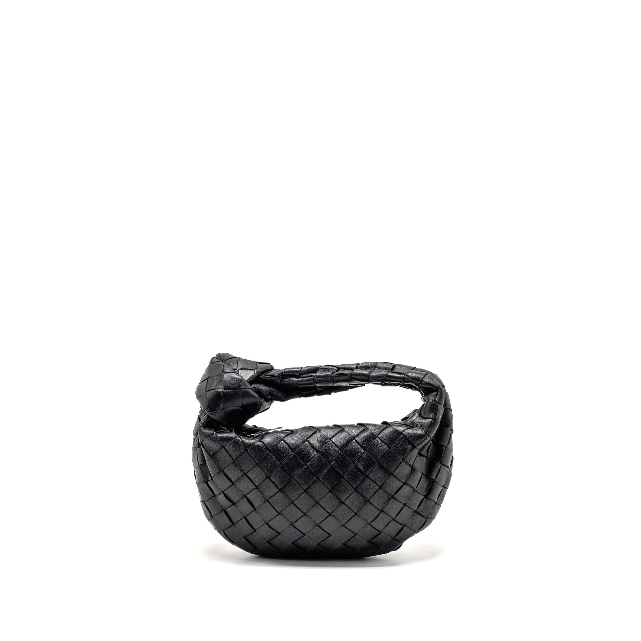 BOTTEGA VENETA MINI JODIE LAMBSKIN BLACK SHW