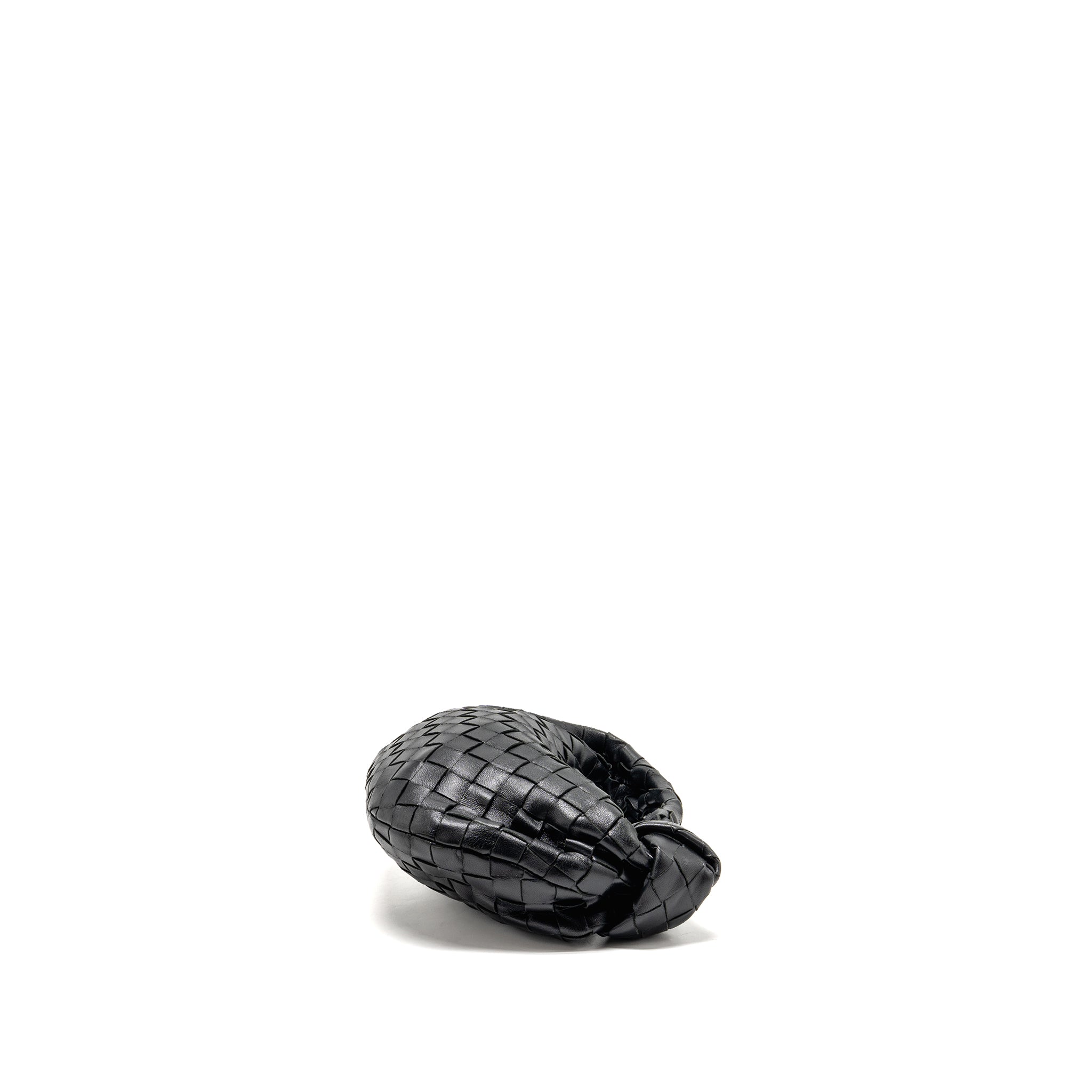 BOTTEGA VENETA MINI JODIE LAMBSKIN BLACK SHW