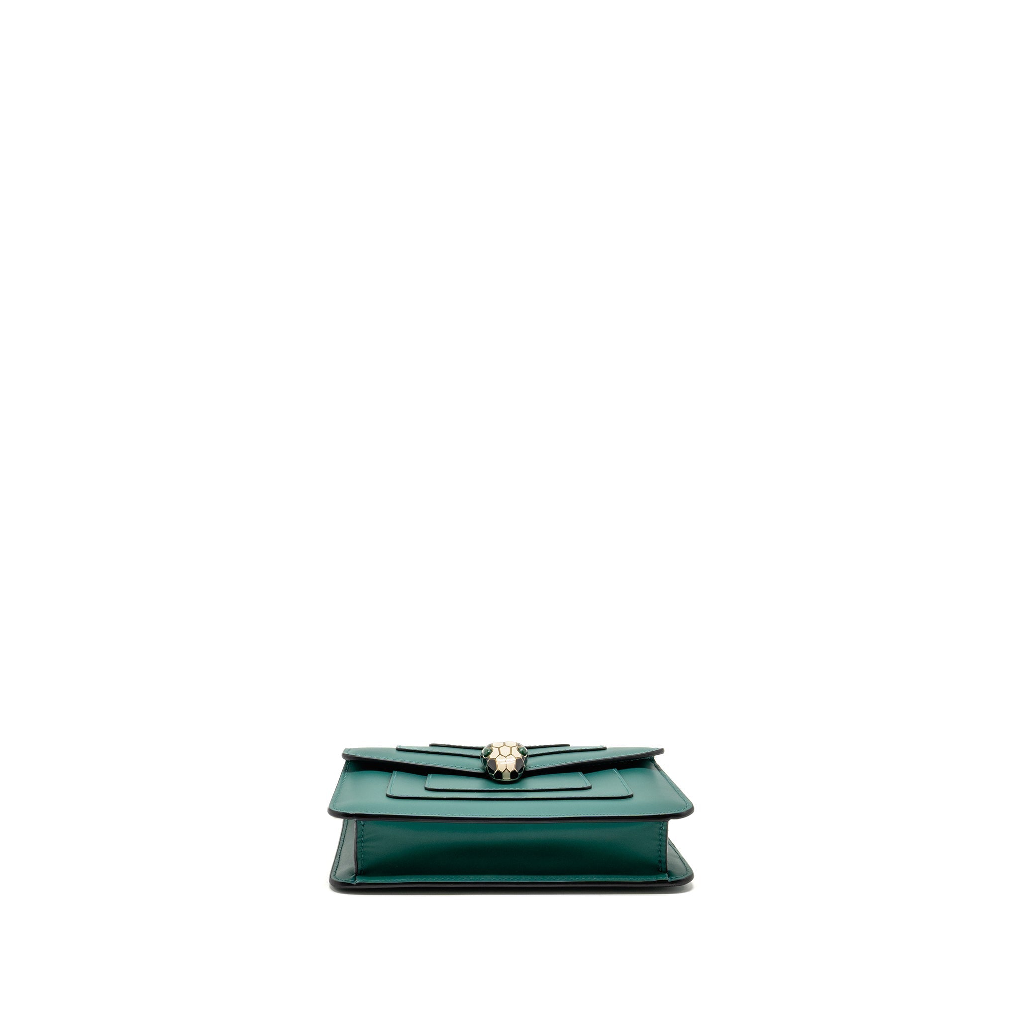 BVLGARI SERPENTI FOREVER CROSSBODY BAG CALFSKIN GREEN GHW