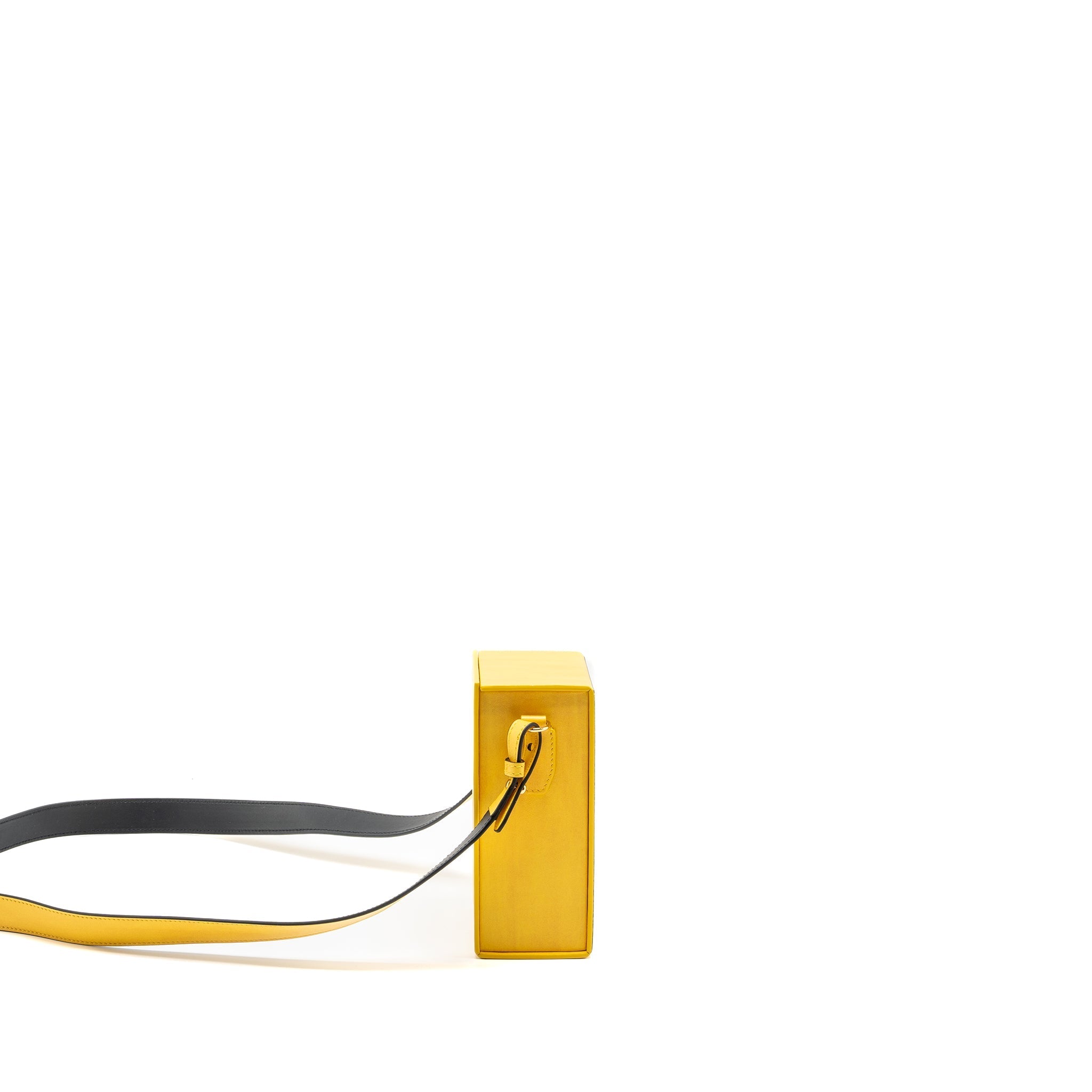 FENDI VERTICAL BOX BAG CALFSKIN YELLOW GHW