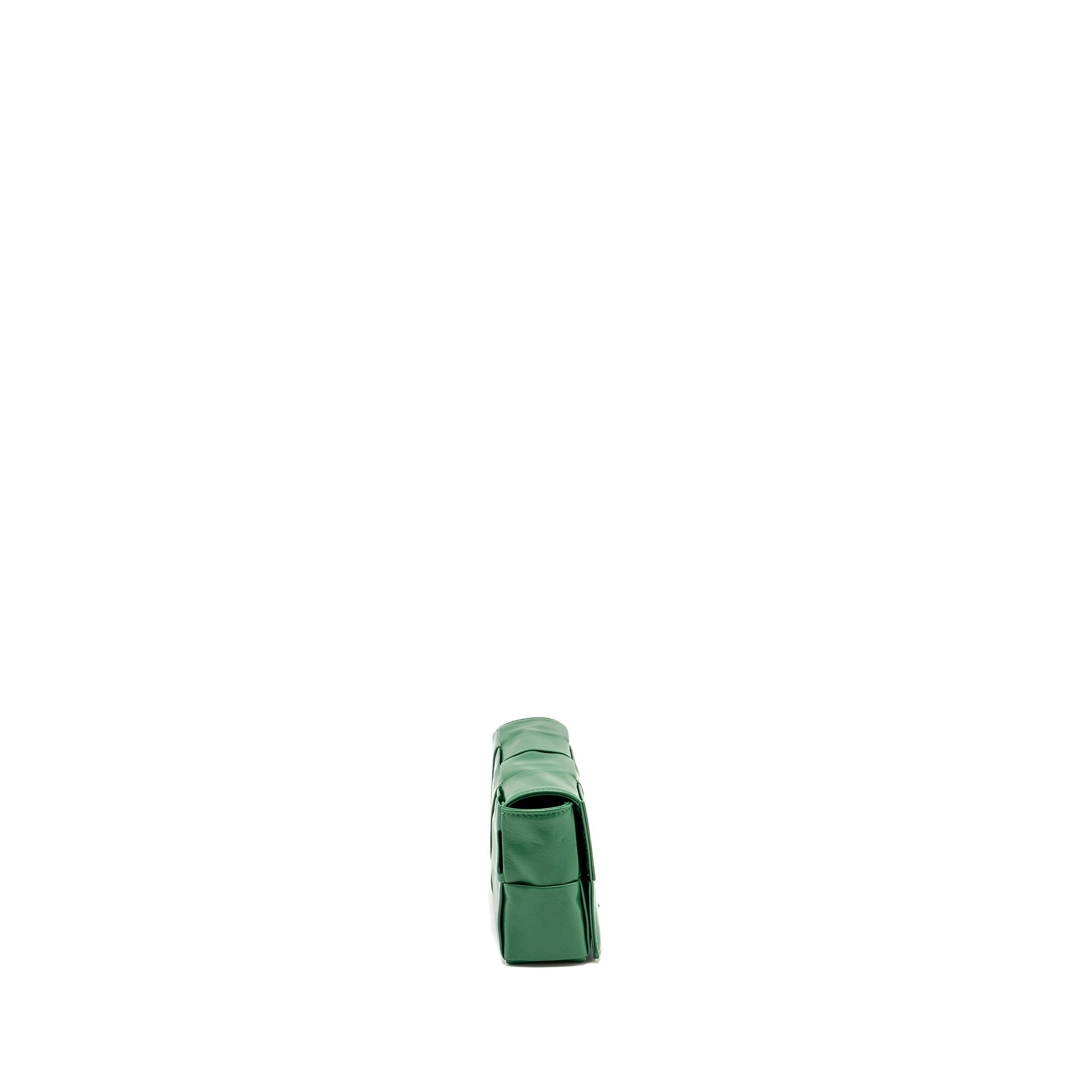 BOTTEGA VENETA CASSETTE BELT BAG CALFSKIN GREEN SHW
