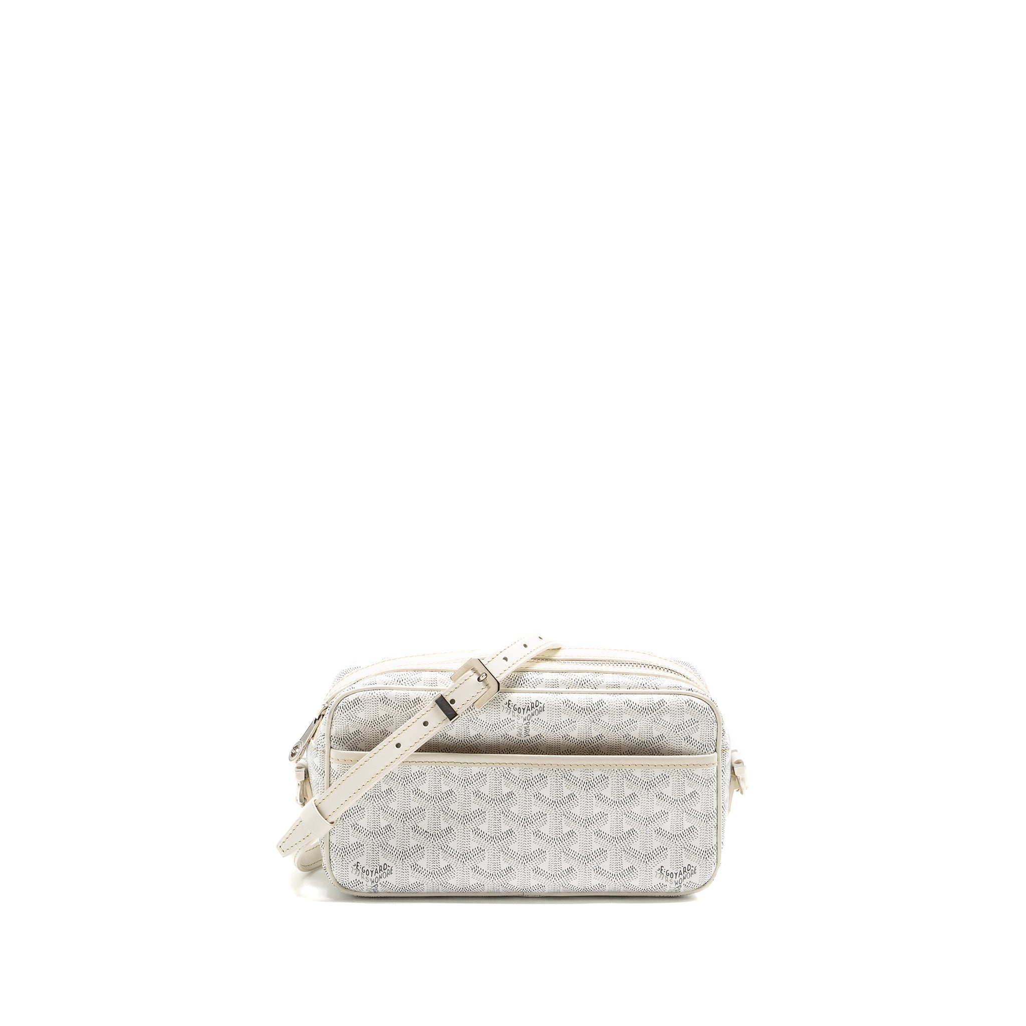 GOYARD CAPE VERT CROSSBODY BAG GOYARDLINE CANVAS WHITE SHW