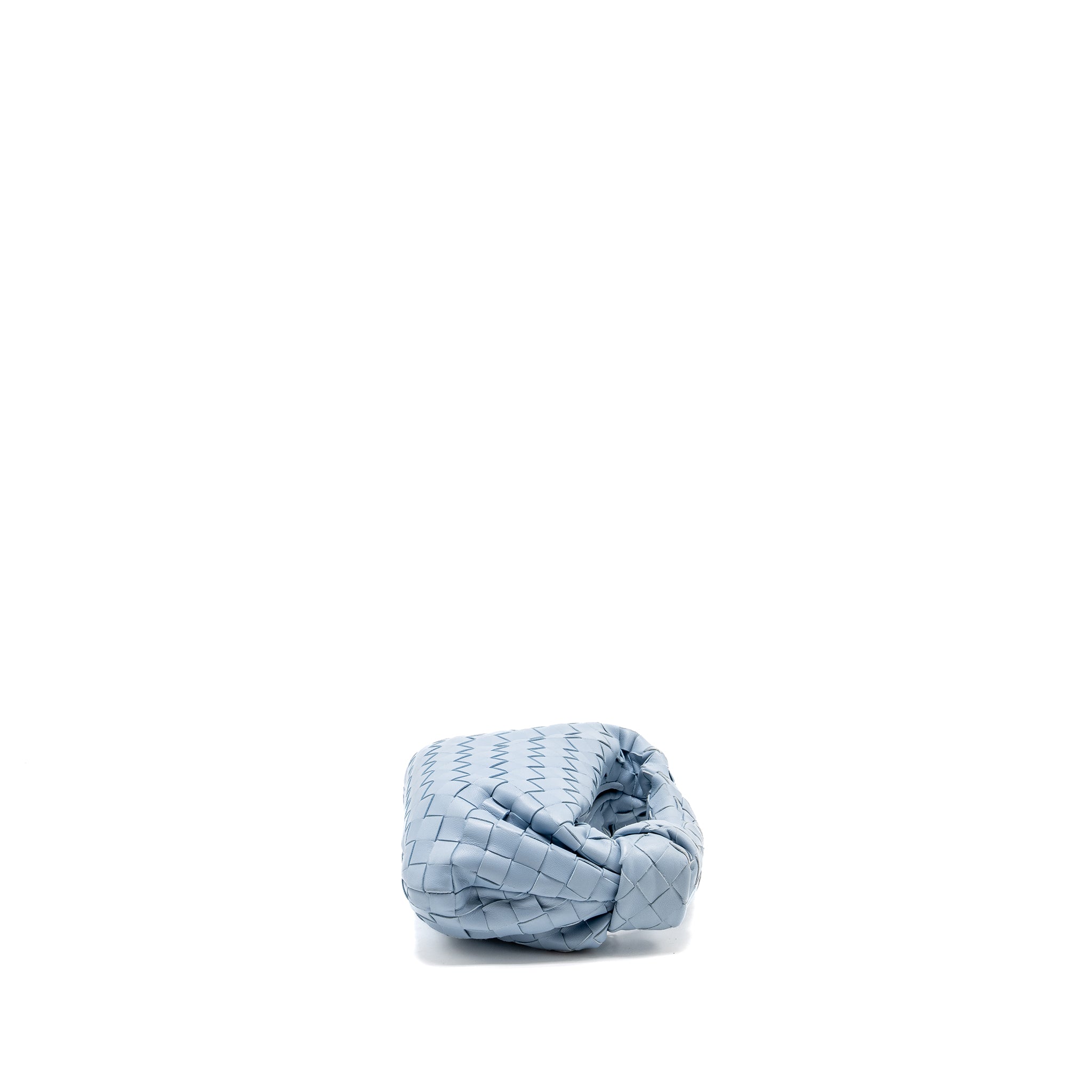 BOTTEGA VENETA MINI JODIE LAMBSKIN LIGHT BLUE SHW
