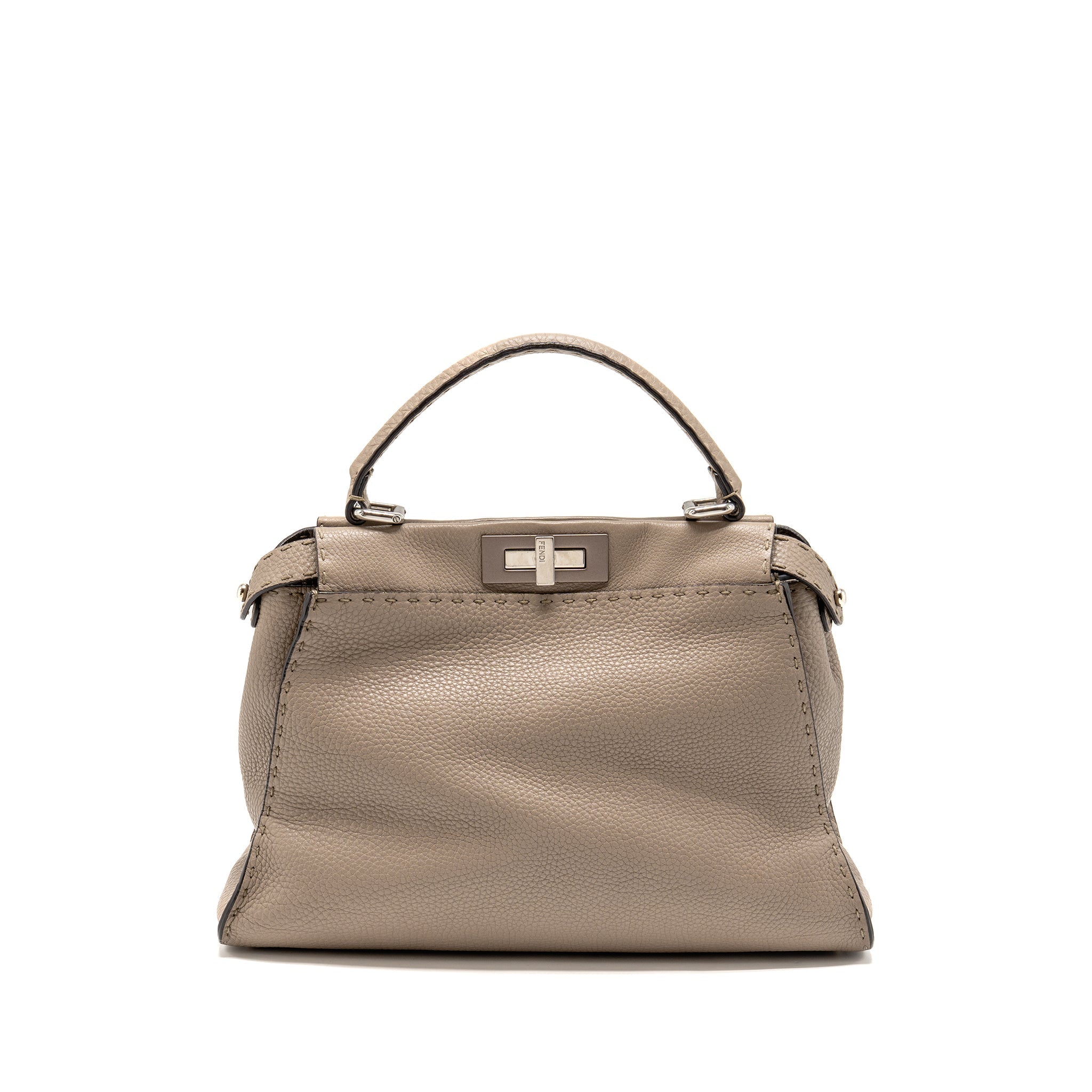 FENDI ISEEU MEDIUM PEEKABOO CALFSKIN GREY SHW