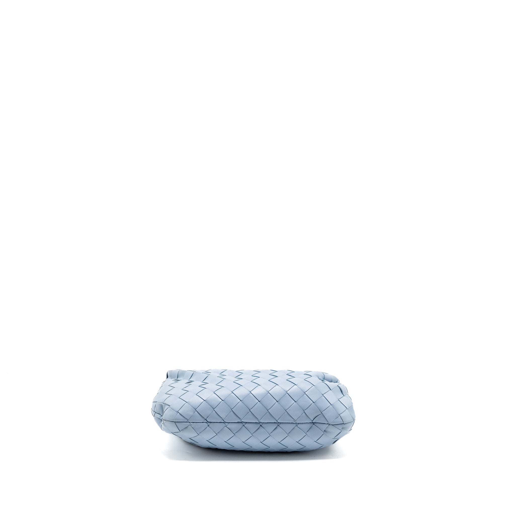 BOTTEGA VENETA MINI JODIE LAMBSKIN LIGHT BLUE SHW
