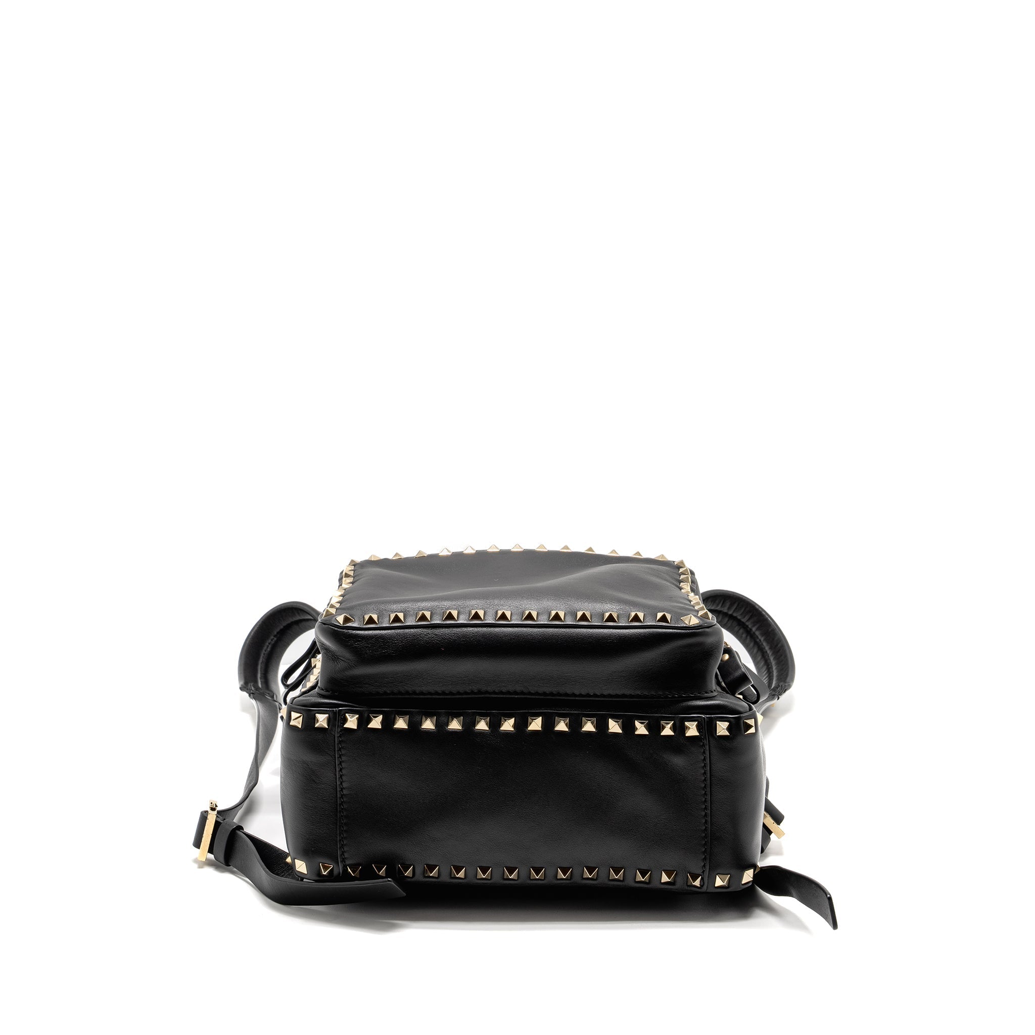 VALENTINO ROCKSTUD BACKPACK LEATHER BLACK GHW