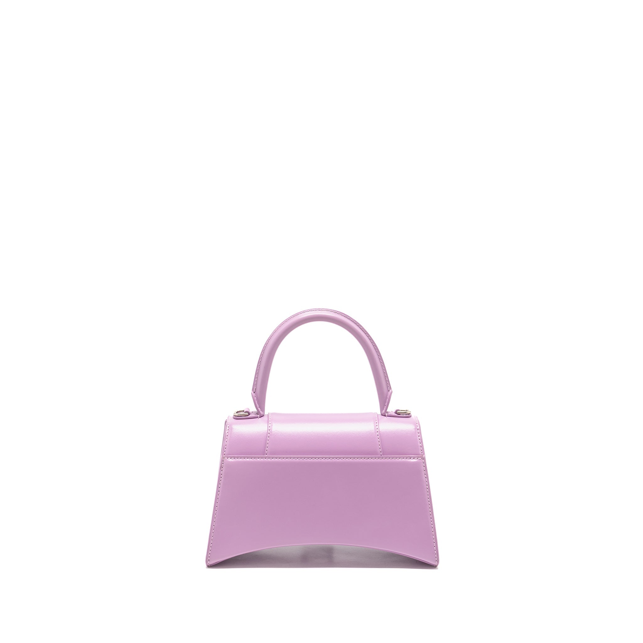 BALENCIAGA SMALL HOURGLASS BAG CALFSKIN LIGHT PURPLE SHW