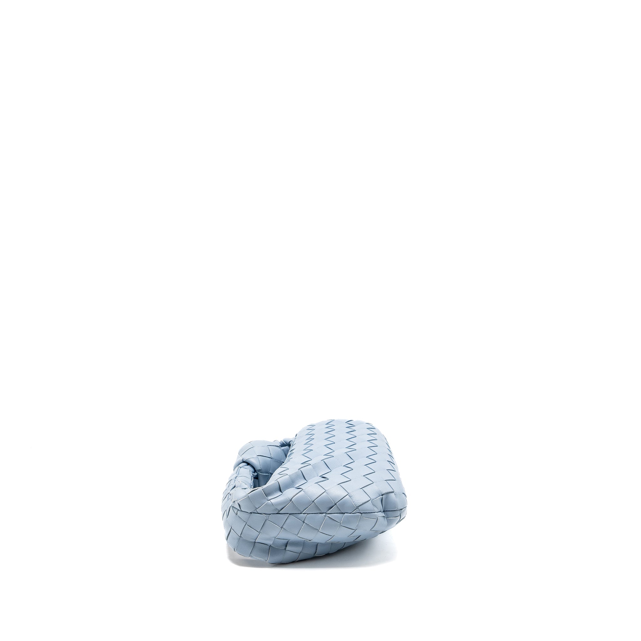 BOTTEGA VENETA MINI JODIE LAMBSKIN LIGHT BLUE SHW