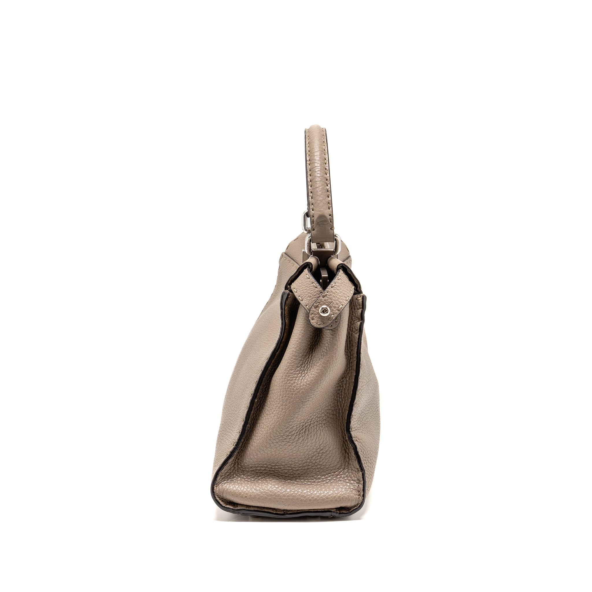 FENDI ISEEU MEDIUM PEEKABOO CALFSKIN GREY SHW