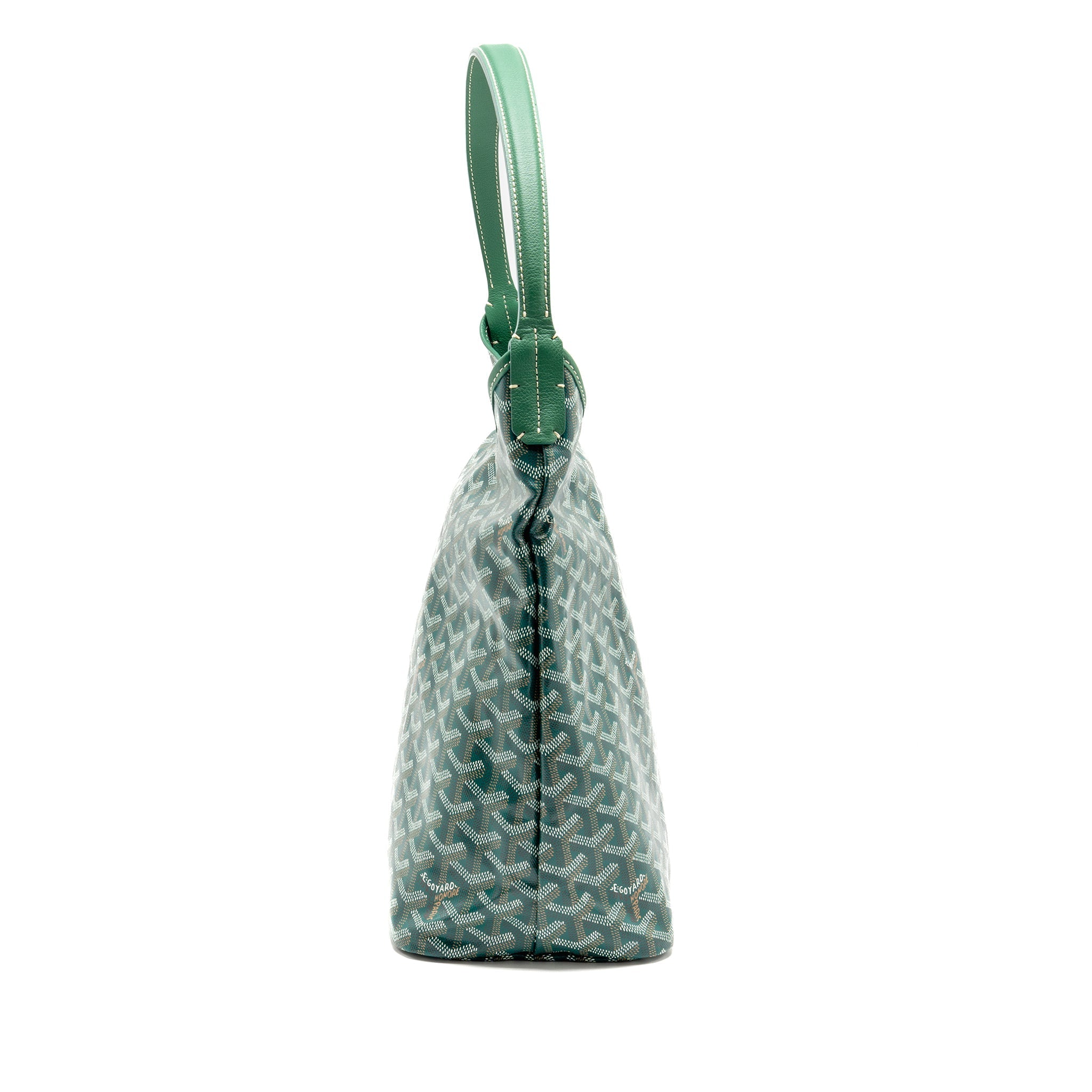 GOYARD BOHEME HOBO BAG GOYARDINE CANVAS GREEN SHW