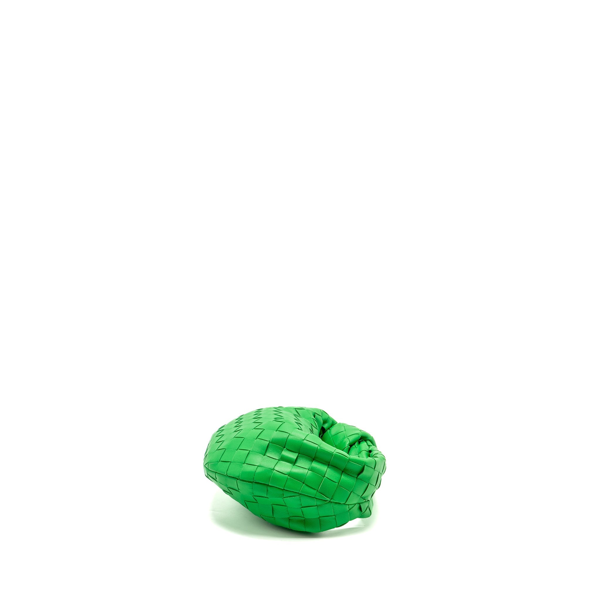 BOTTEGA VENETA MINI JODIE LAMBSKIN GREEN GHW