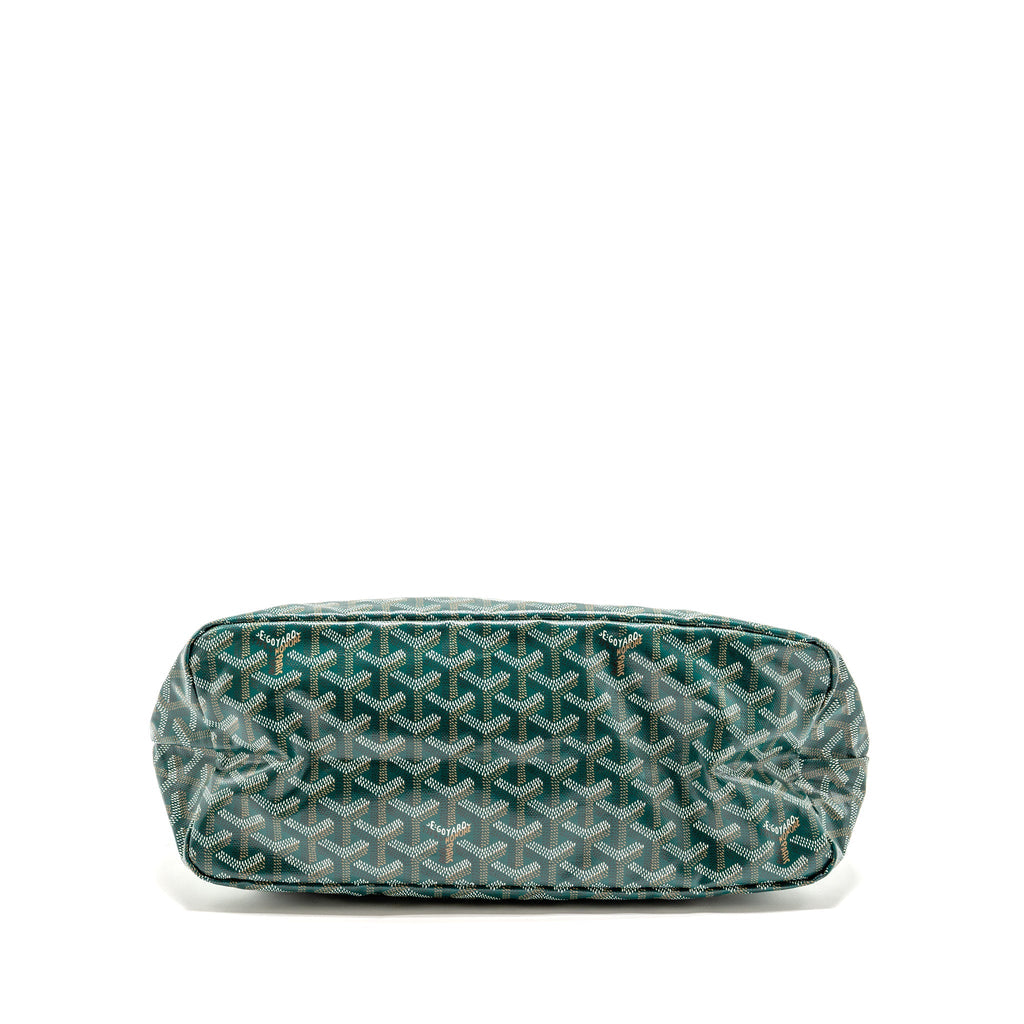 GOYARD BOHEME HOBO PM GOYARDINE CANVAS/CALFSKIN GREEN SHW