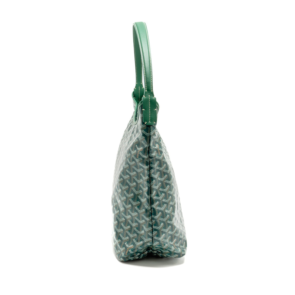 GOYARD BOHEME HOBO PM GOYARDINE CANVAS/CALFSKIN GREEN SHW