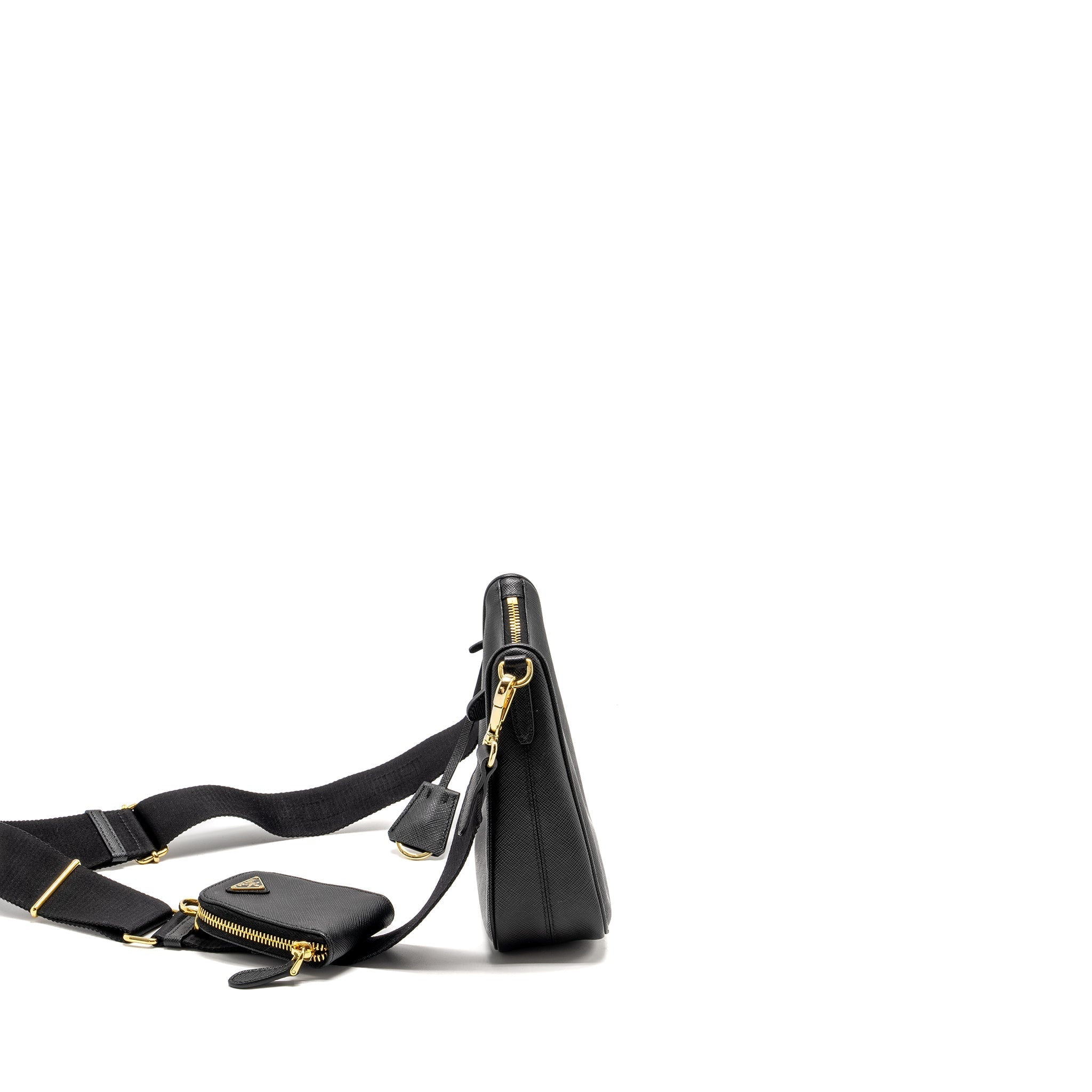 PRADA RE-EDITION 2005 SAFFIANO LEATHER BLACK GHW
