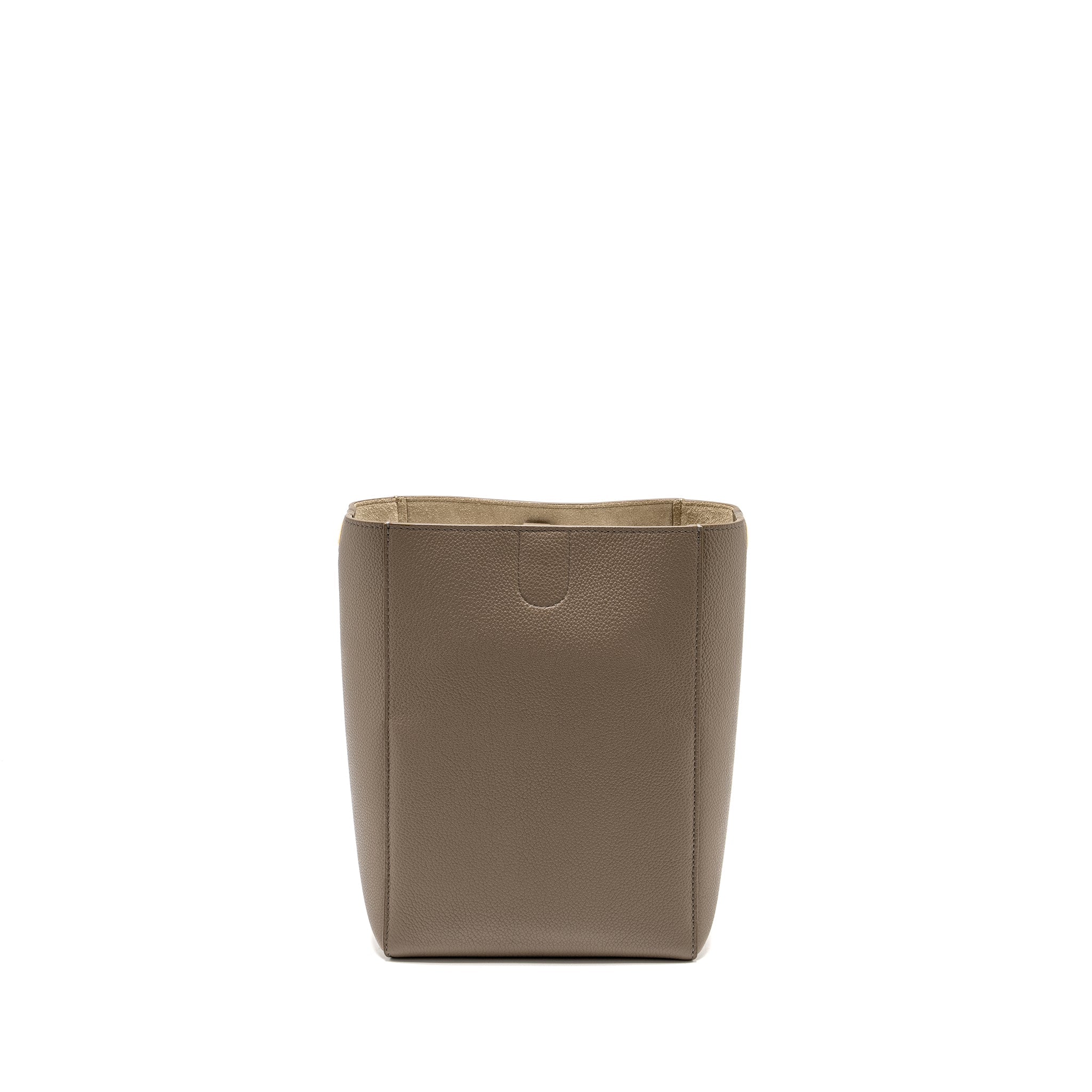 CELINE SANGLE BUCKET BAG CALFSKIN GREY GHW