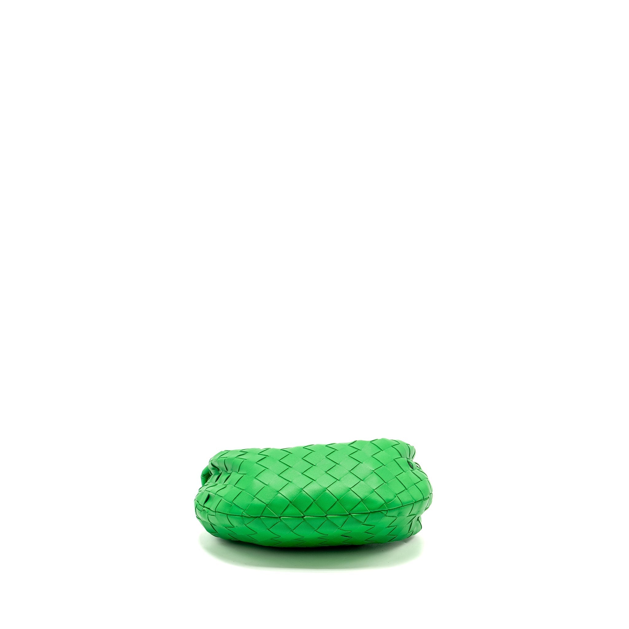 BOTTEGA VENETA MINI JODIE LAMBSKIN GREEN GHW