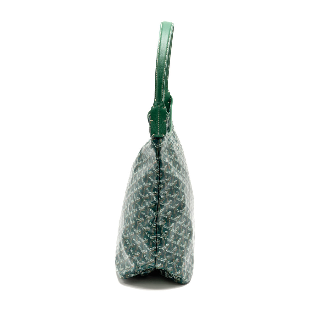 GOYARD BOHEME HOBO PM GOYARDINE CANVAS/CALFSKIN GREEN SHW