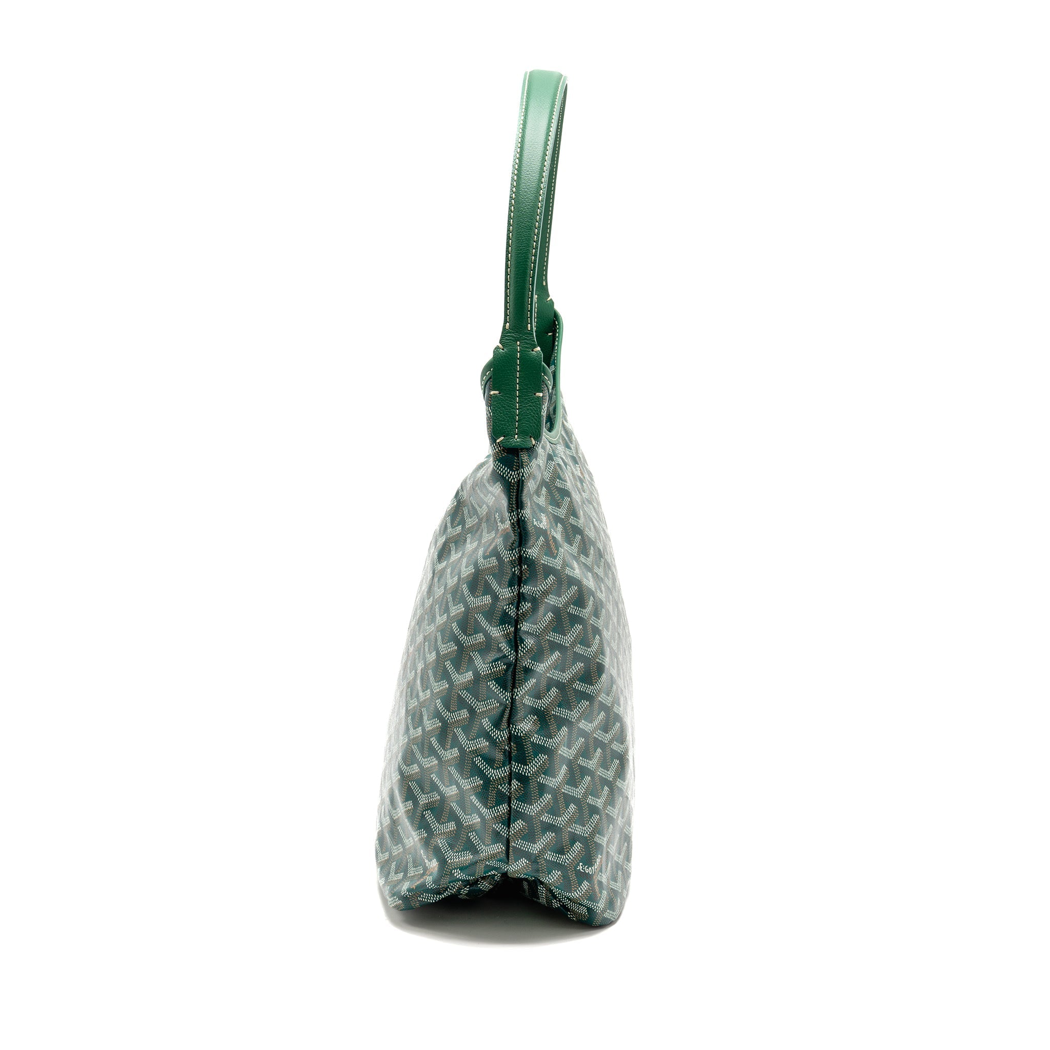 GOYARD BOHEME HOBO PM GOYARDINE CANVAS/CALFSKIN GREEN SHW