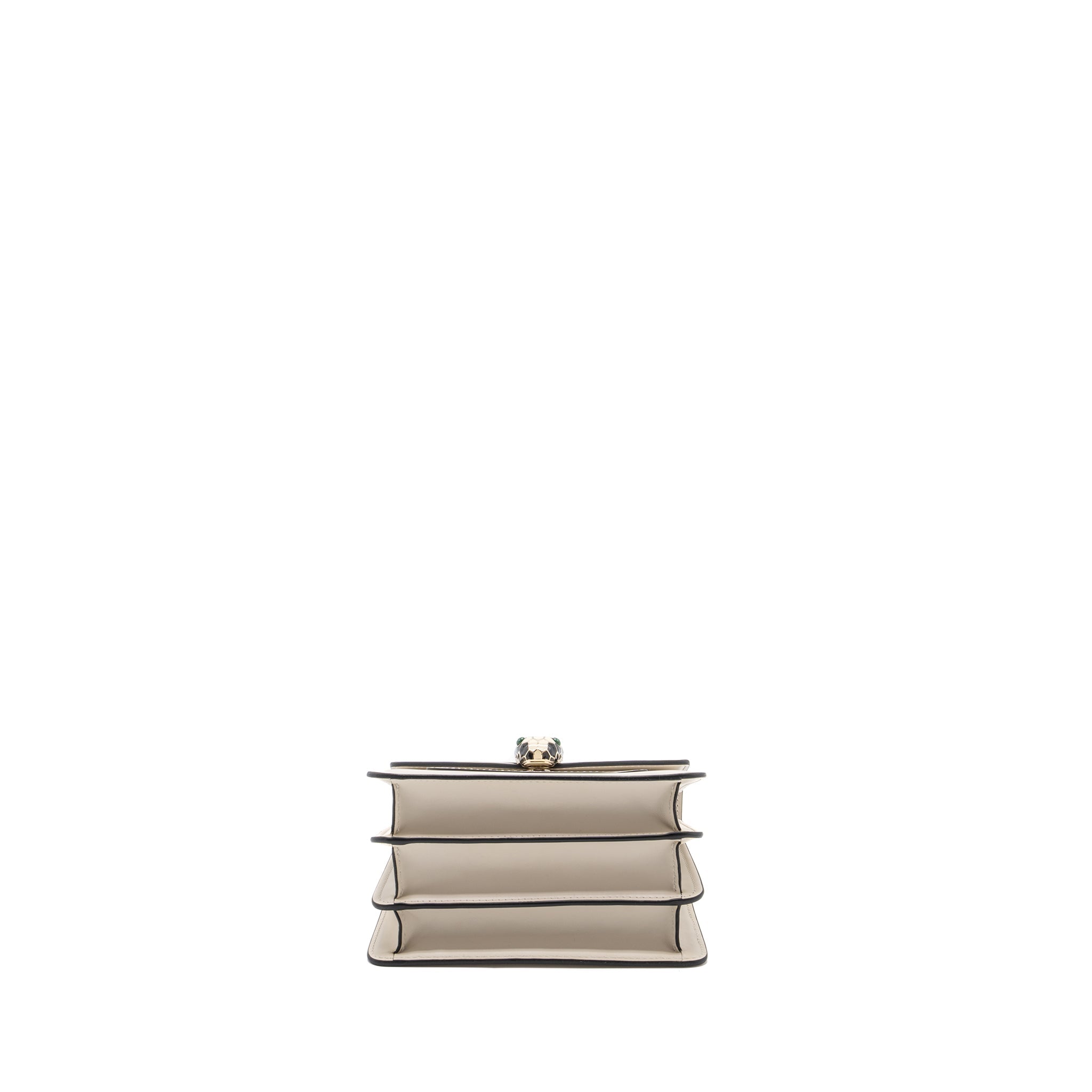 BVLGARI TOP HANDLE SERPENTI FOREVER CROSSBODY BAG CALFSKIN WHITE AGATE  LGHW