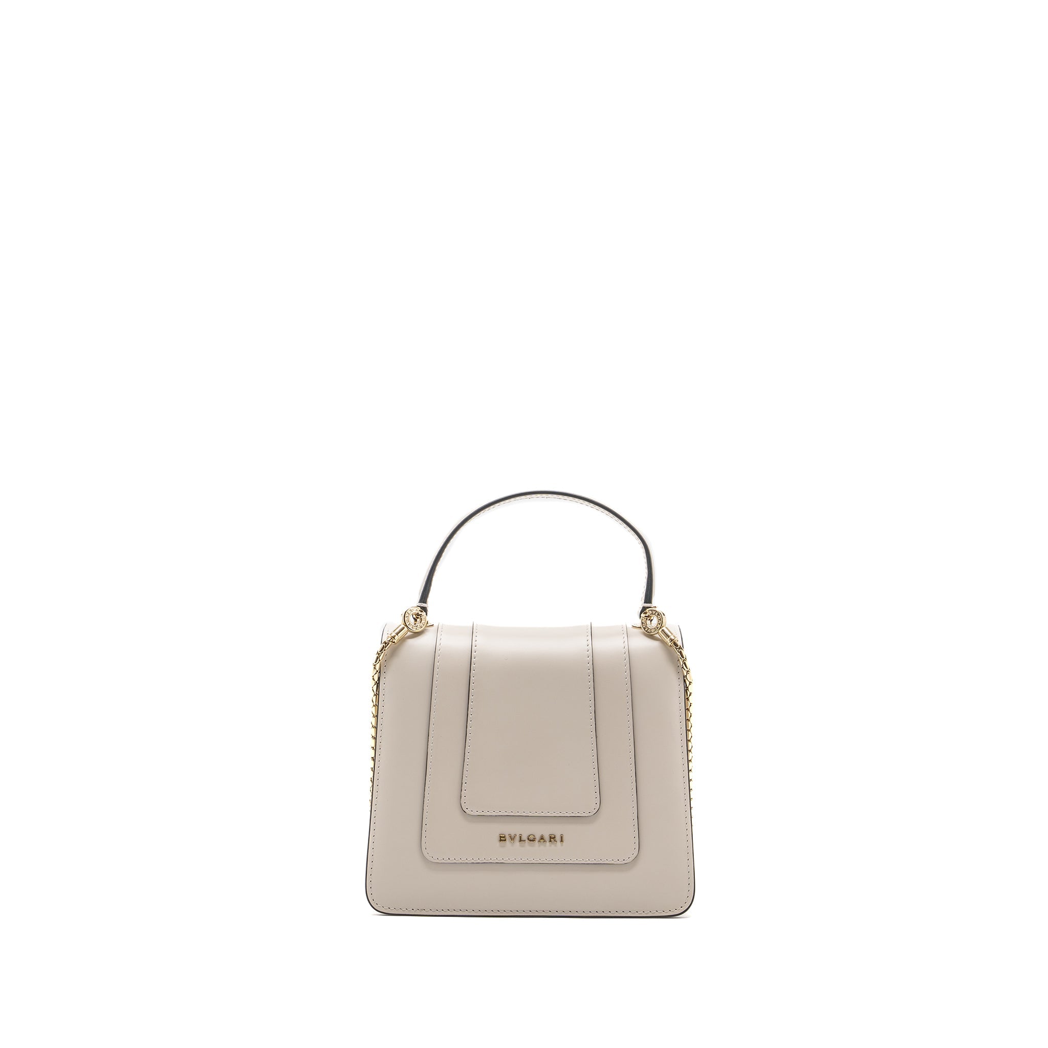 BVLGARI TOP HANDLE SERPENTI FOREVER CROSSBODY BAG CALFSKIN WHITE AGATE  LGHW