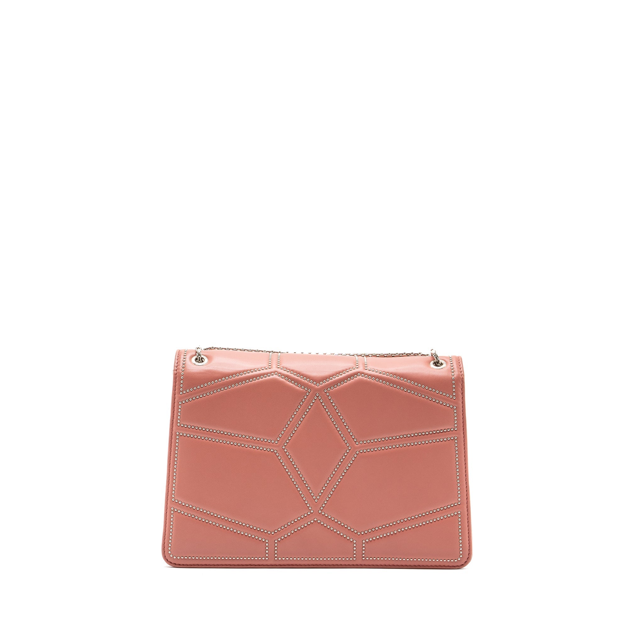 BVLGARI SERPENTI FOREVER SHOULDER BAG STUD LIMITED LAMBSKIN DARK PINK SHW