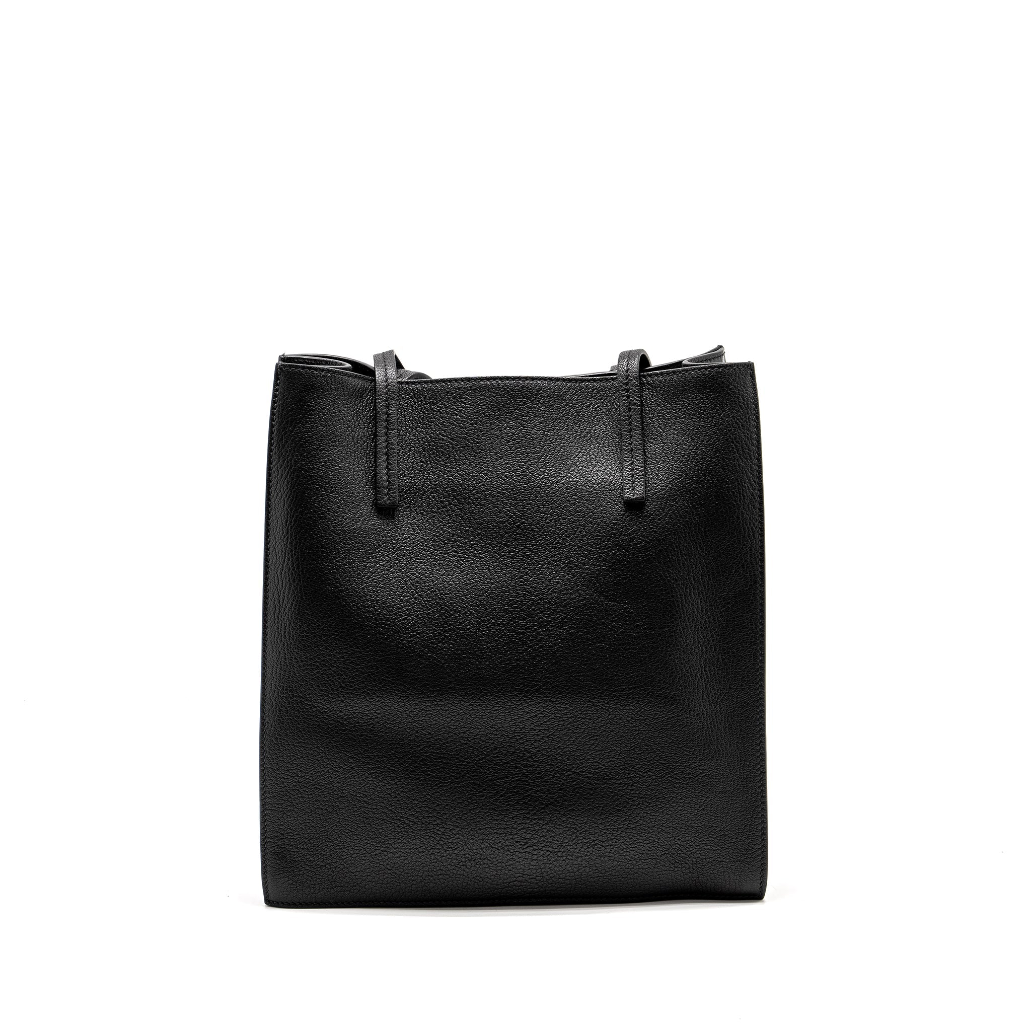 MIU MIU TOTE BAG LEATHER BLACK SHW