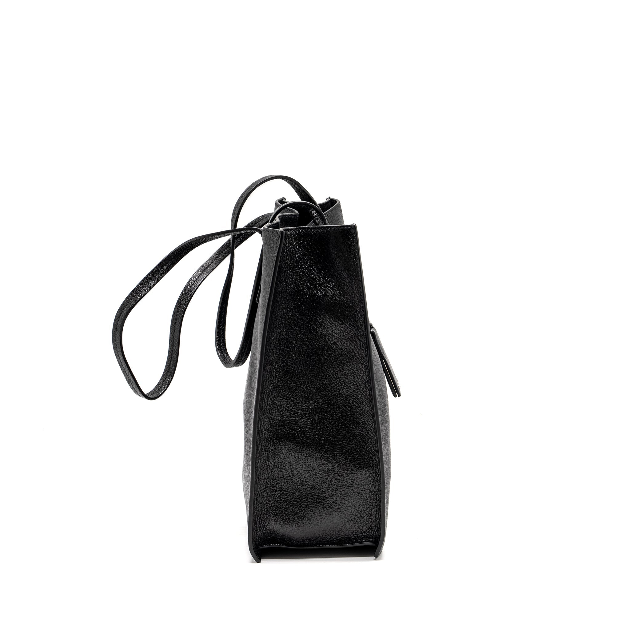 MIU MIU TOTE BAG LEATHER BLACK SHW