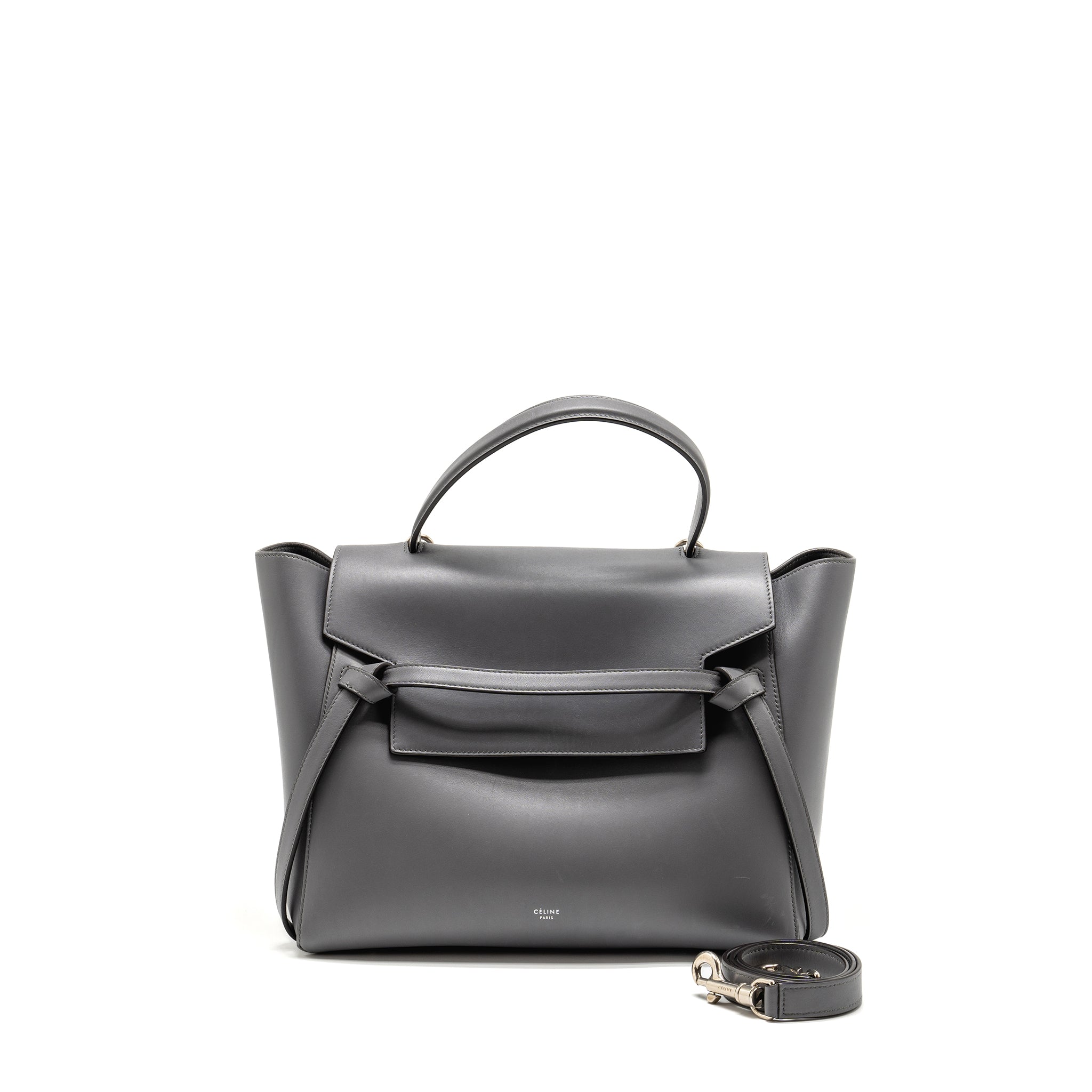 CELINE MICRO BELT BAG CALFSKIN GREY SHW