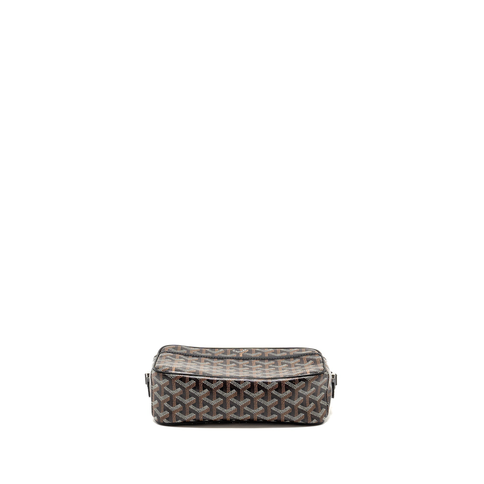 GOYARD CAP VERT PM CROSSBODY BAG GOYARDINE CANVAS/LEATHER BLACK SHW