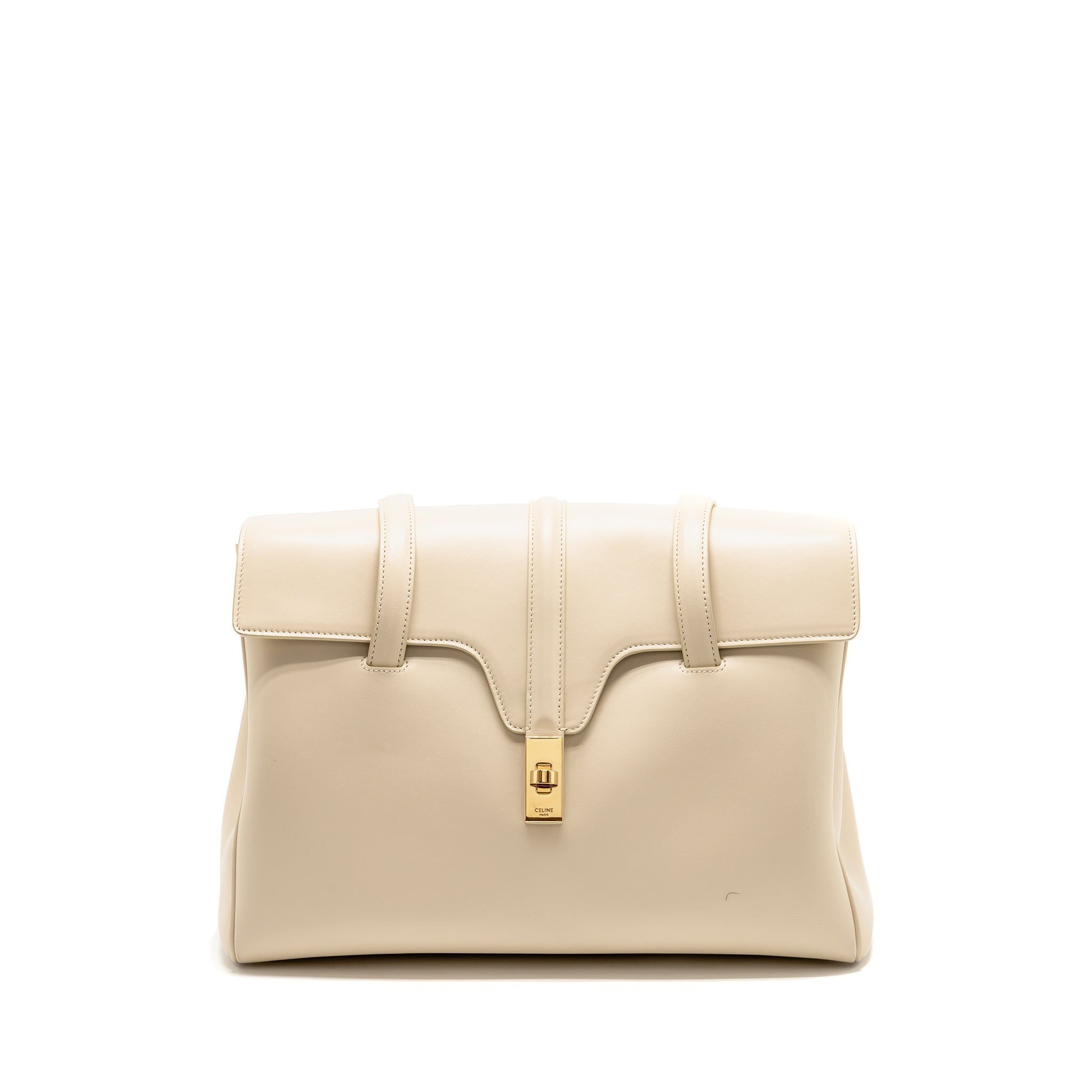 CELINE MEDIUM SOFT 16 BAG SMOOTH CALFSKIN IVORY GHW