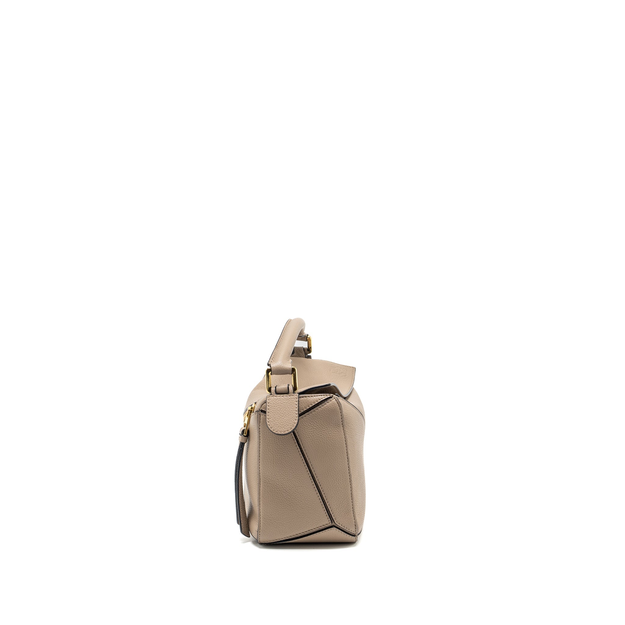 LOEWE SMALL PUZZLE BAG CALFSKIN SAND GHW