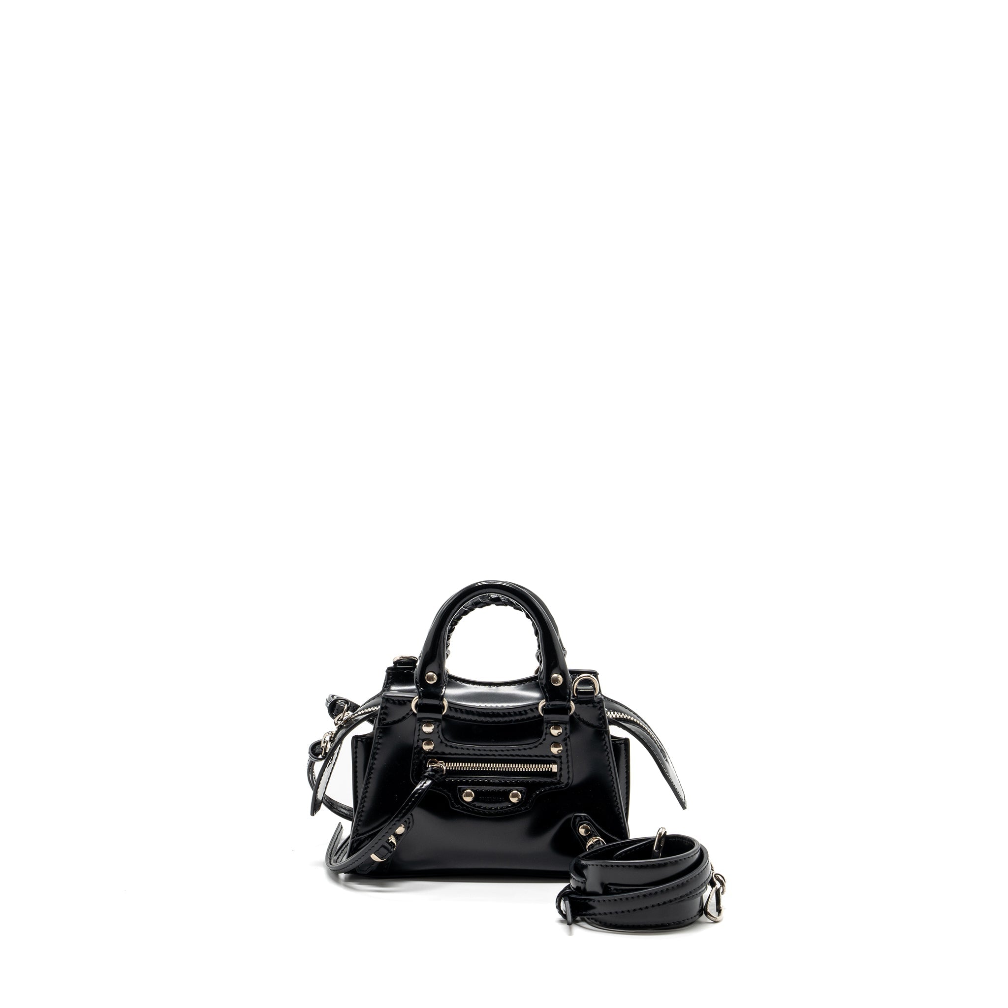 BALENCIAGA NEO CLASSIC CITY BAG BOX CALFSKIN BLACK SHW