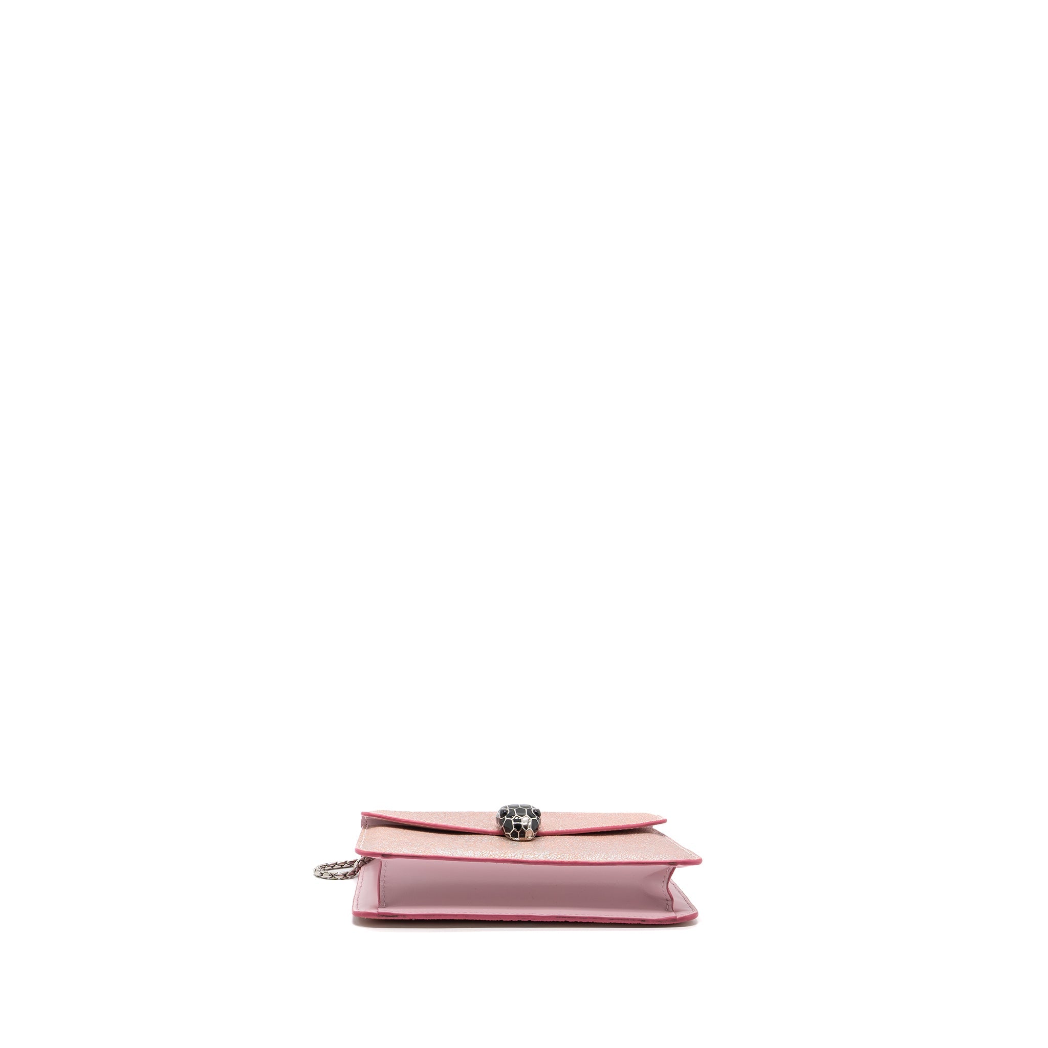 BVLGARI SERPENTI FOREVER BAG ROSA DI FRANCIA CRYSTAL GALUCHAT SHW