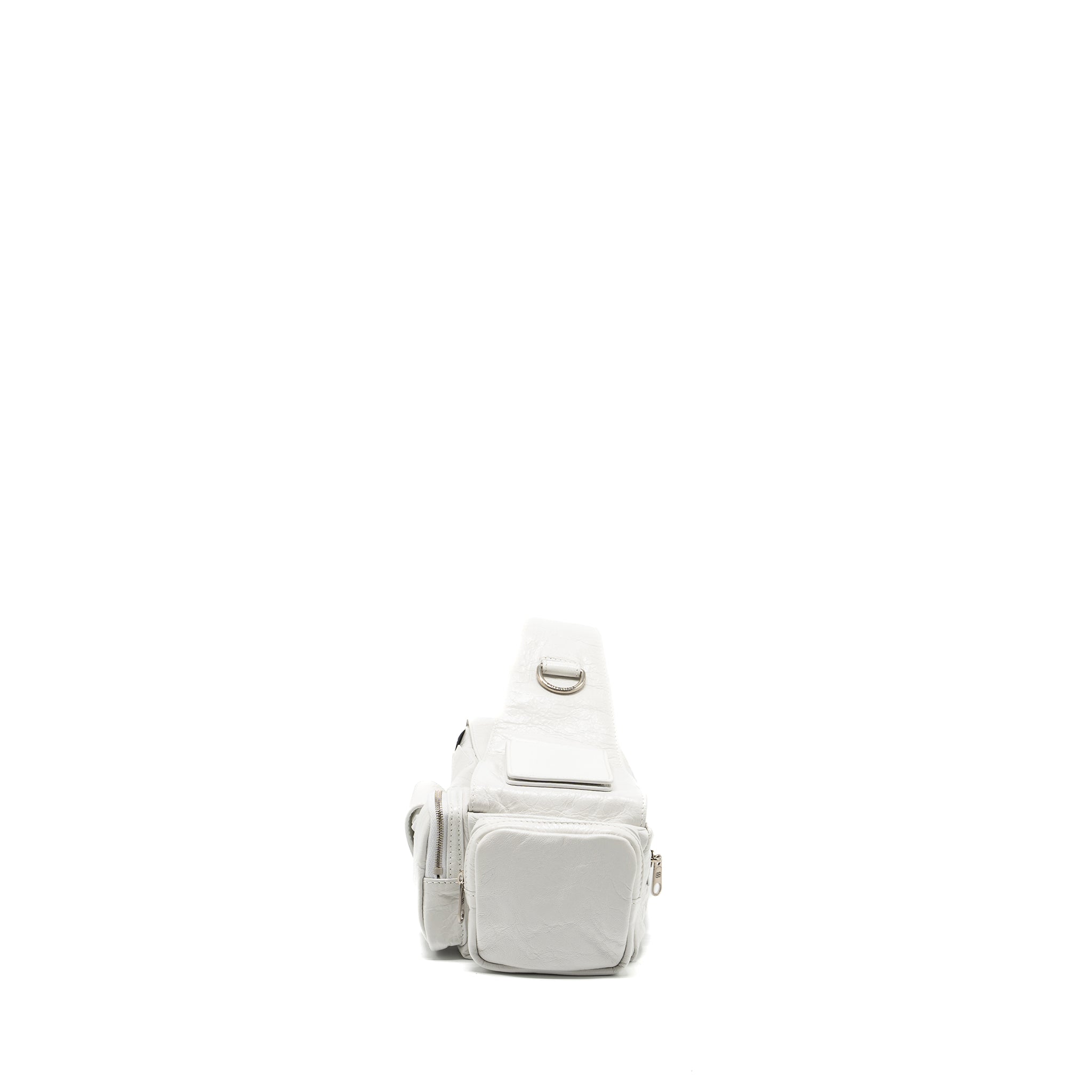 BALENCIAGA SUPERBUSY XS SLING BAG CALFSKIN OPTIC WHITE SHW