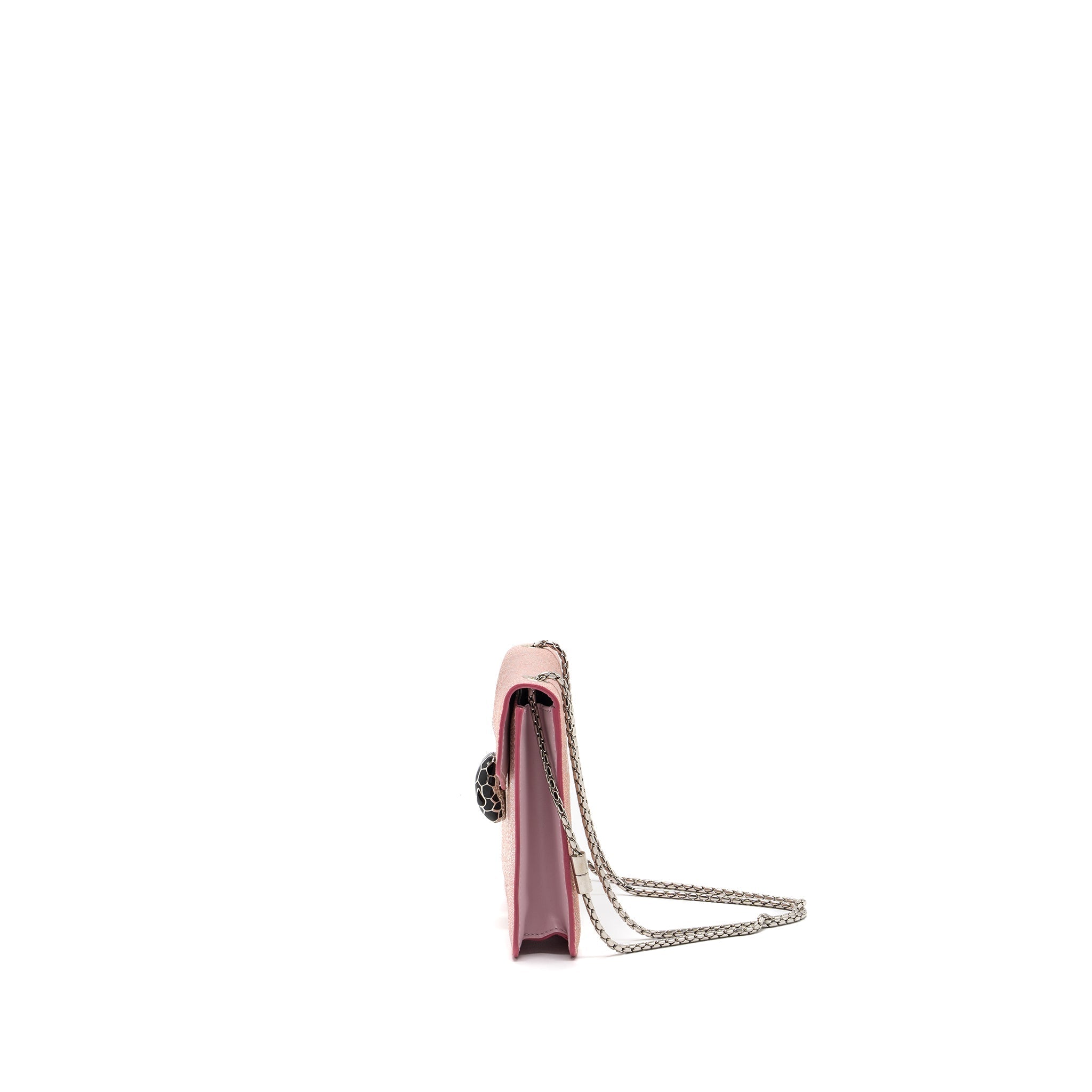BVLGARI SERPENTI FOREVER BAG ROSA DI FRANCIA CRYSTAL GALUCHAT SHW