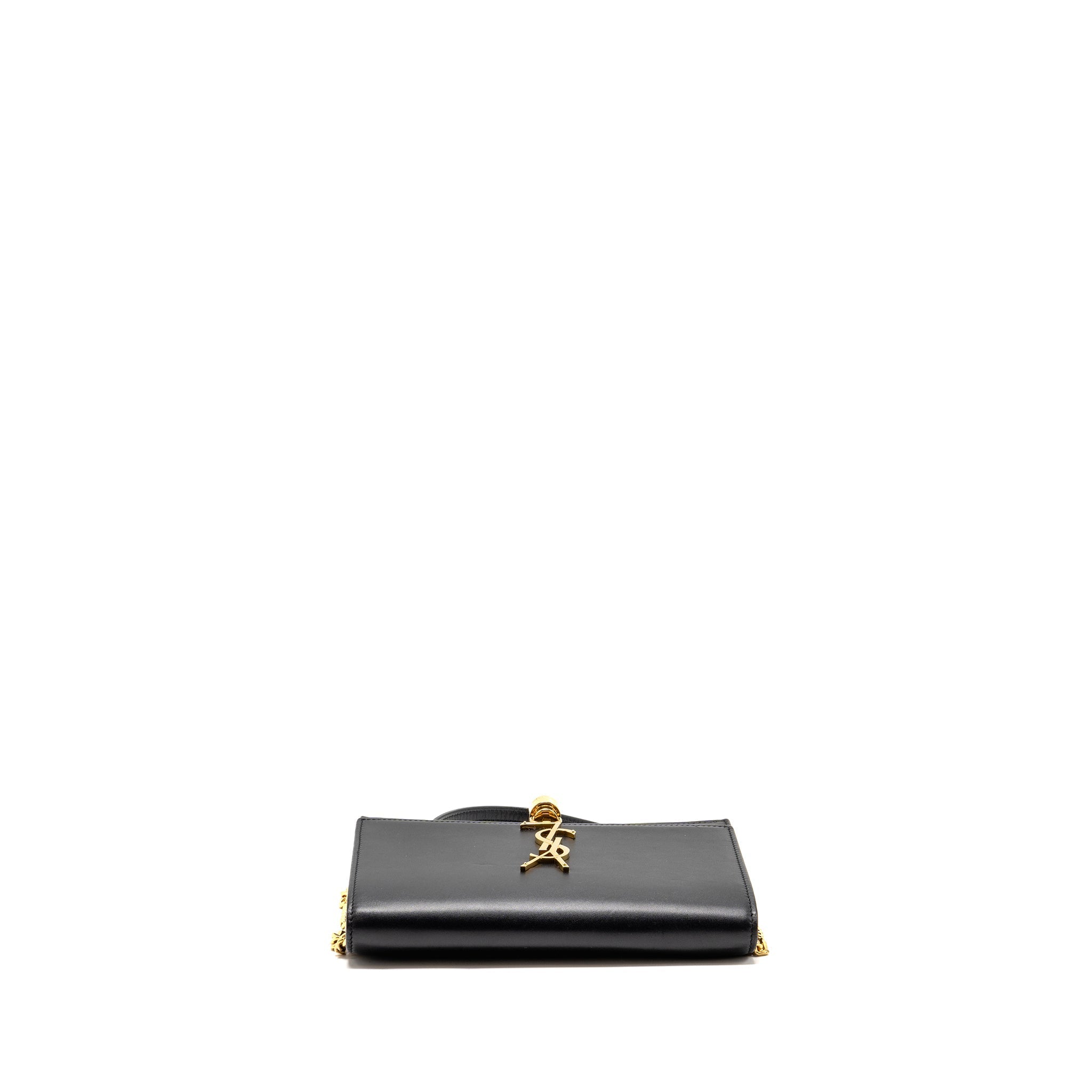 SAINT LAURENT/YSL SMALL TASSEL KATE BAG CALFSKIN BLACK GHW