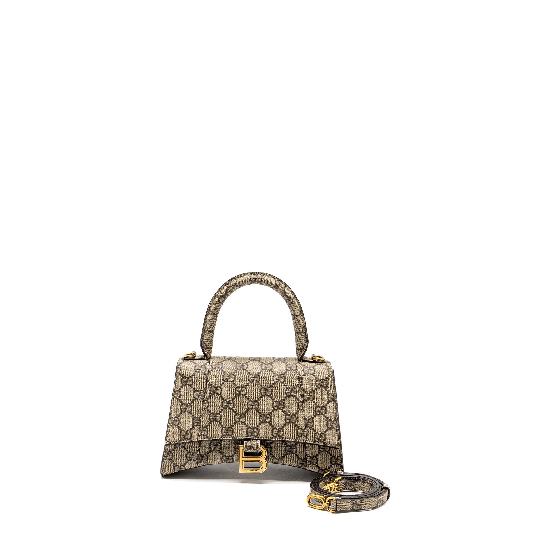 BALENCIAGA X GUCCI HOURGLASS S GG SUPREME CANVAS GHW