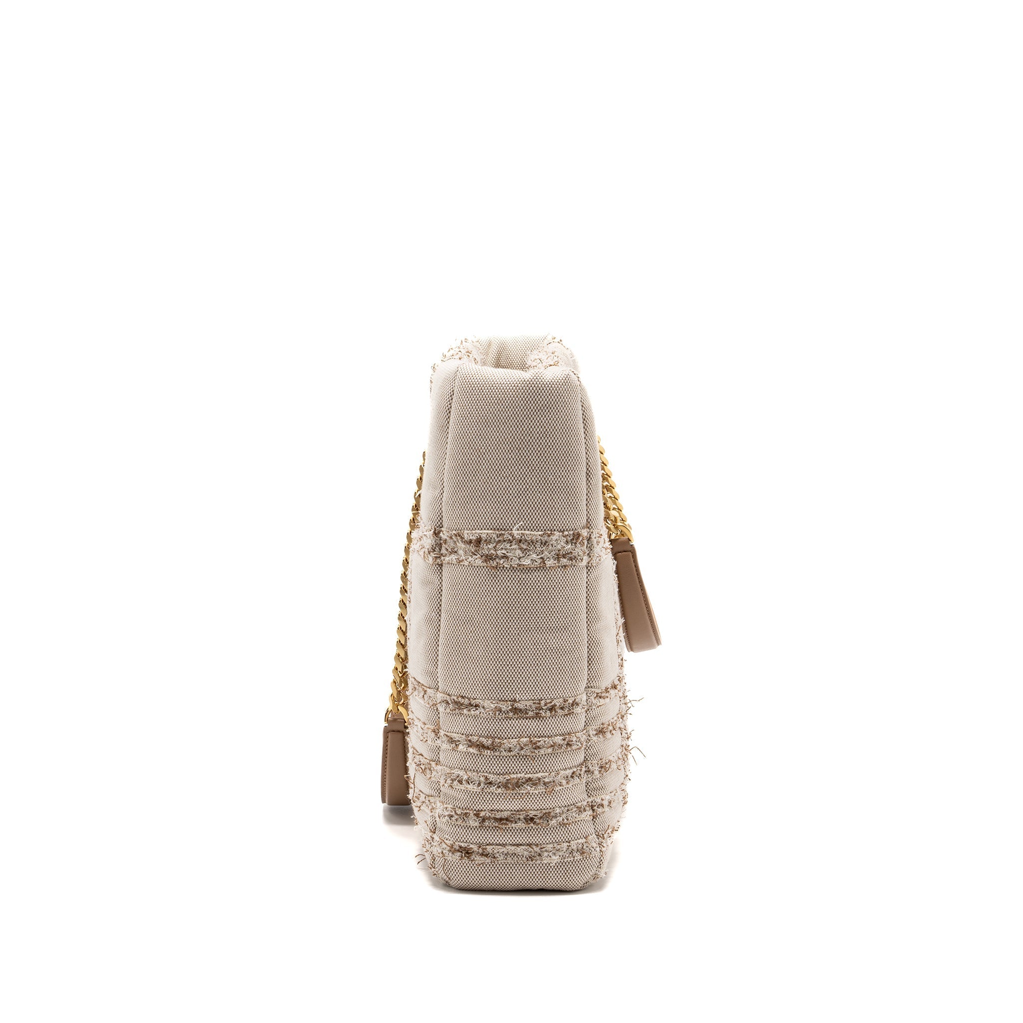BURBERRY MEDIUM LOLA SHOPPER BAG CANVAS BEIGE GHW
